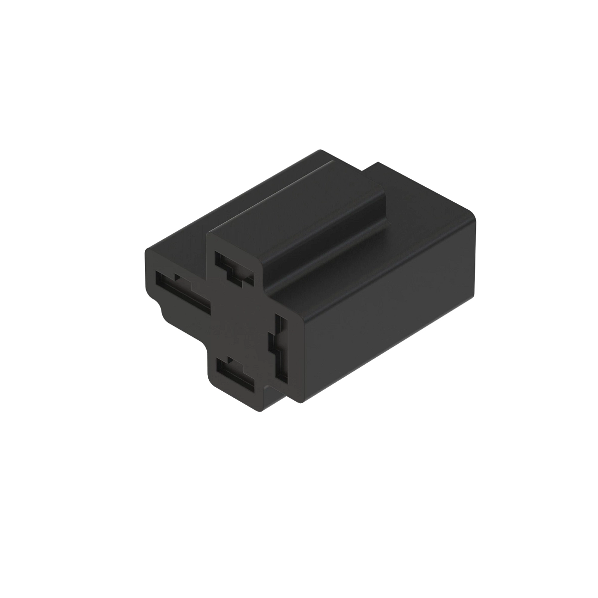Tyco VF4-7 4W F Unsld Blk Plstc