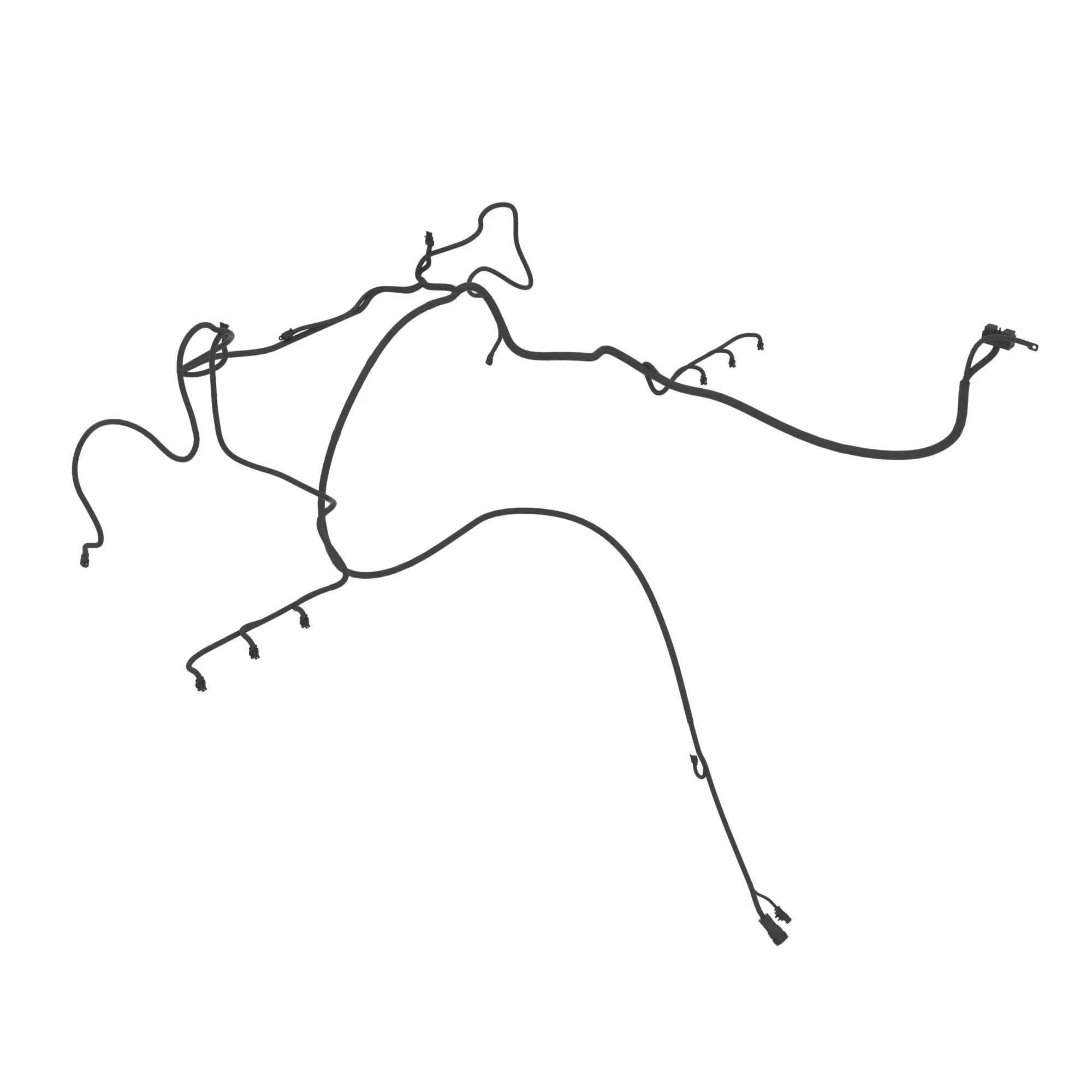 John Deere Mainframe Extension Track Wiring Harness - AXT20371