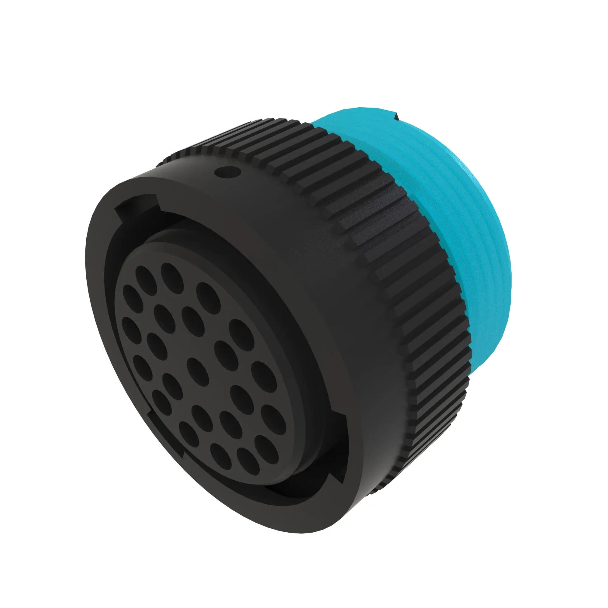 CONN DEUTSCH HDP20 23W FS BLK PLSTC