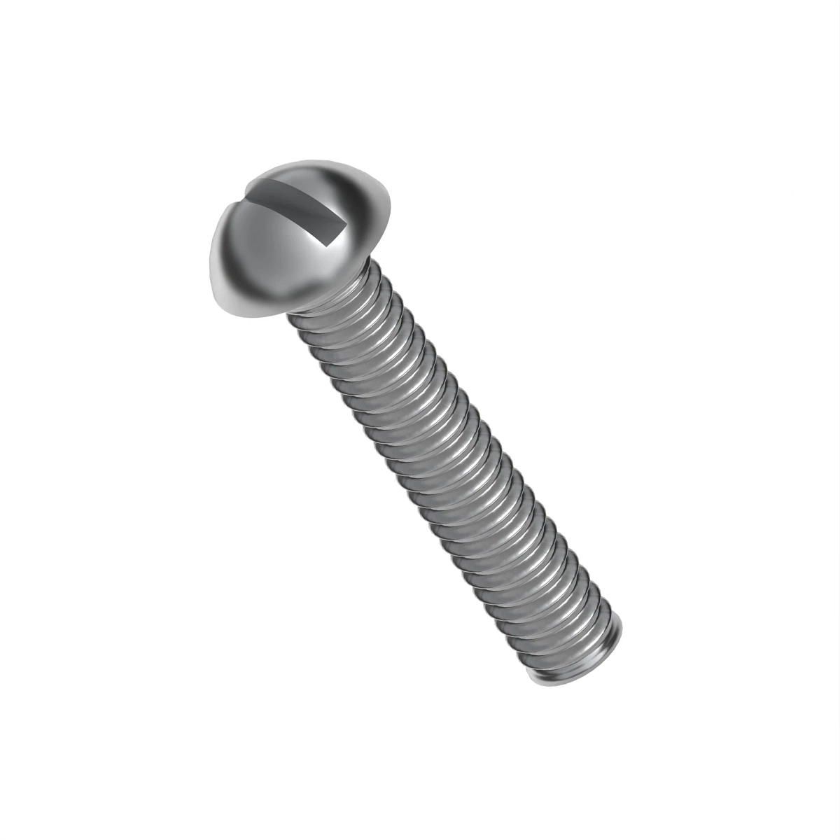 Screw, Mach, Slotted Round Head