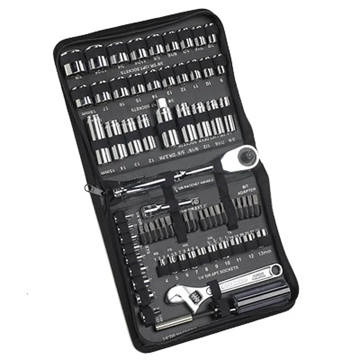 "SAE & Metric 1/4-in and 3/8-in Drive Tool Set"