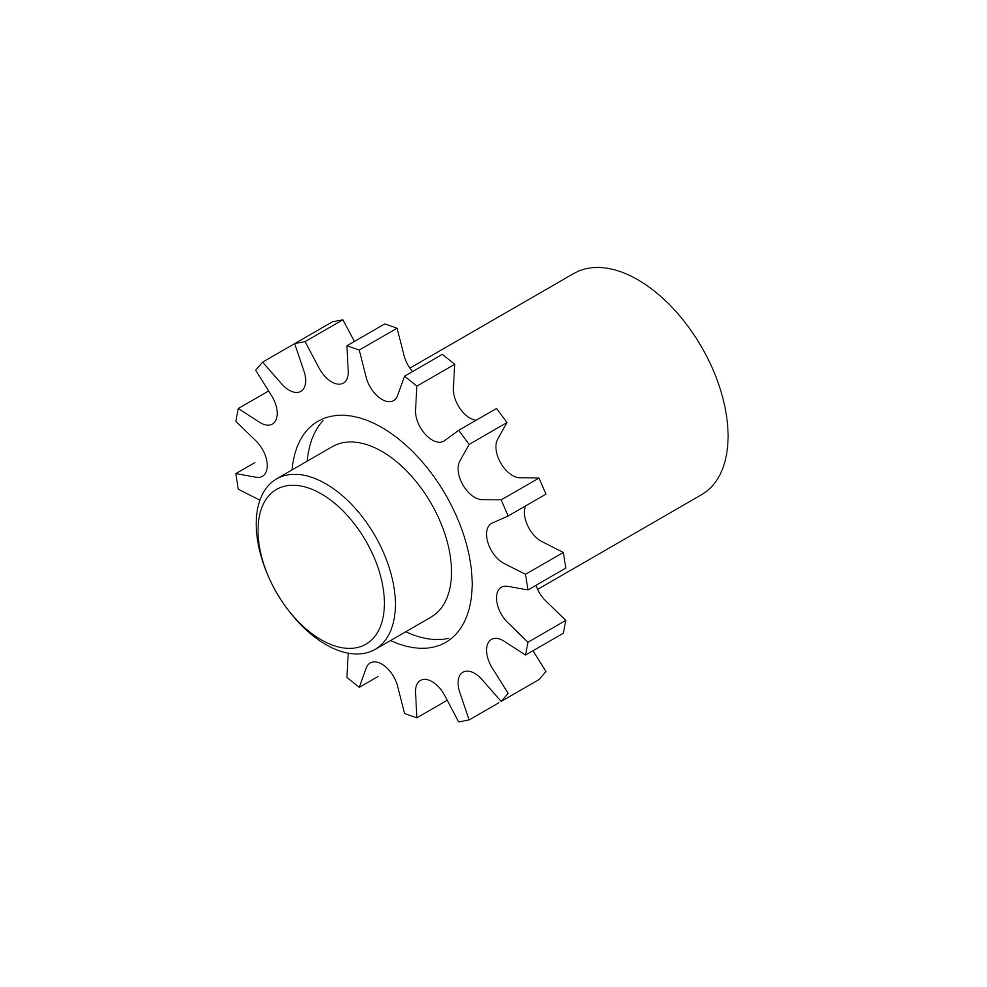 John Deere Feedroll Drive Chain Sprocket - AZ51115
