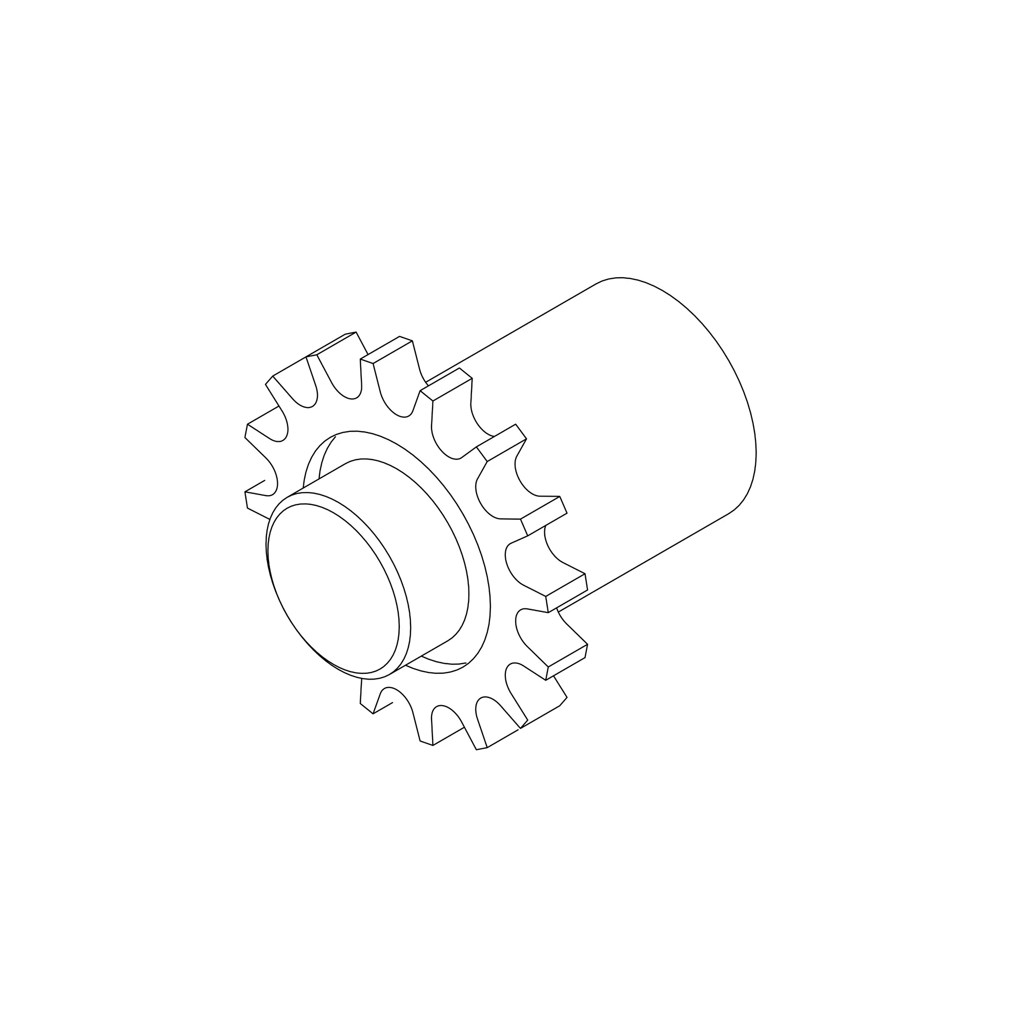 John Deere Feedroll Drive Chain Sprocket - AZ51115