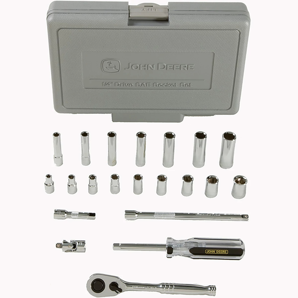 "21-pc SAE 1/4\" Socket Set"