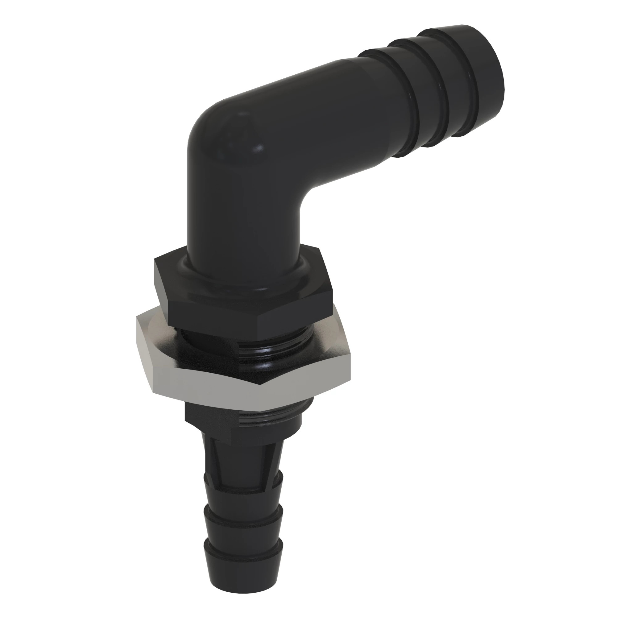 HOSE FITTING, FITTING PLASTIC-90 EL