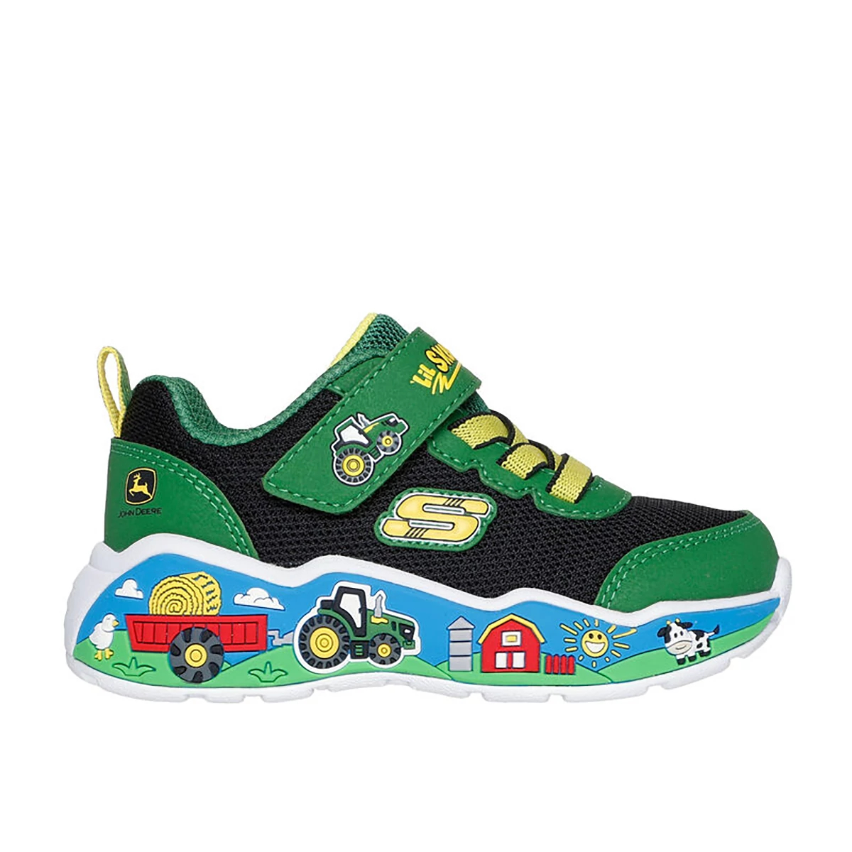 Toddler's SKECHERS® John Deere: Play Scene - Barn-Squad Buddies Sneakers