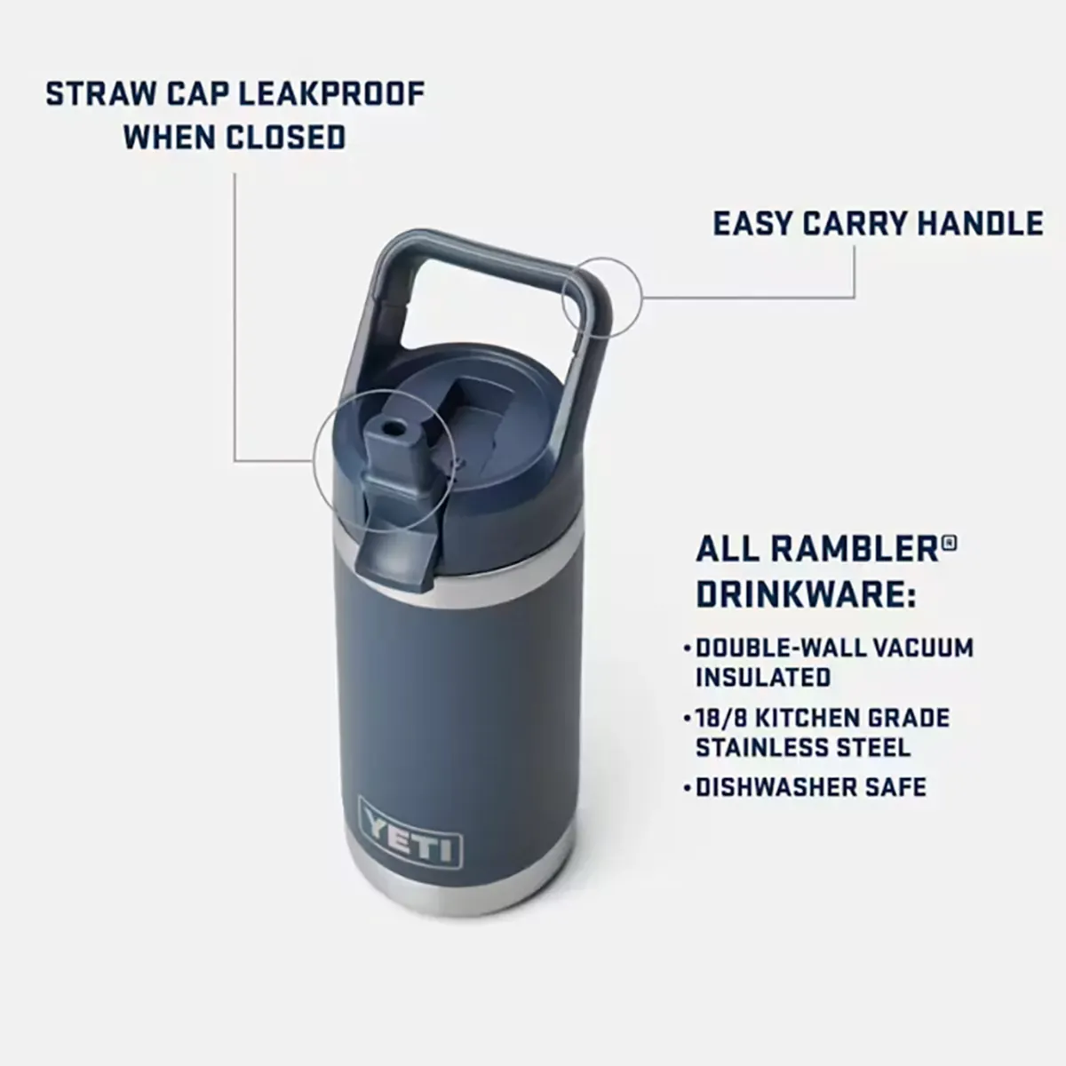 YETI® 12 oz. Rambler® Junior Water Bottle - Wetlands Camo