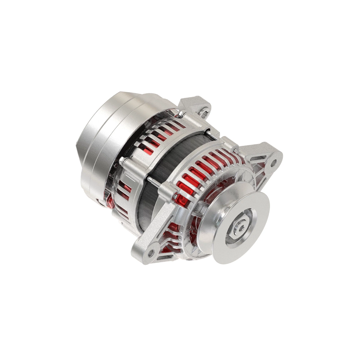 Alternator, W/Pulley, 140 Amp