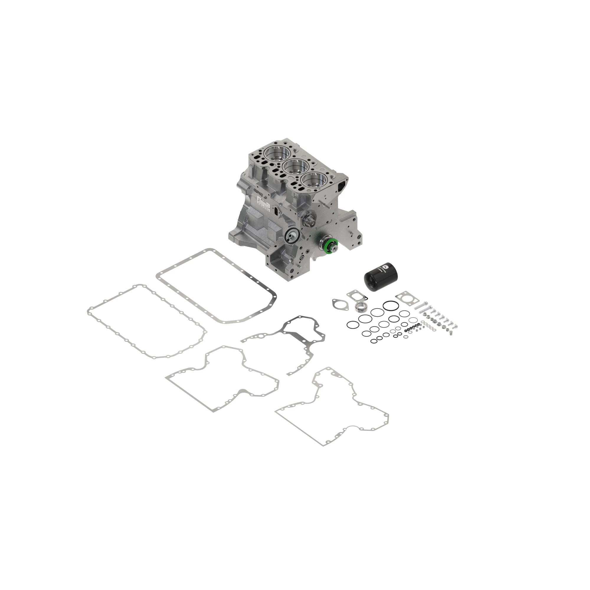 ⚙️ RE535720: Conjunto de Bloque Corto John Deere 🚜✅