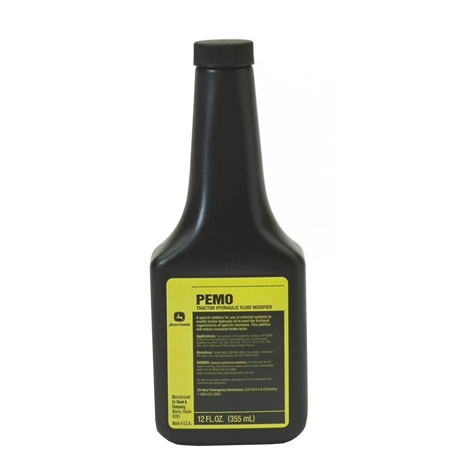 John Deere PEMO Tractor Hydraulic Fluid Friction Modifier, 355 ml (12 Fluid Oz) - LVU11673