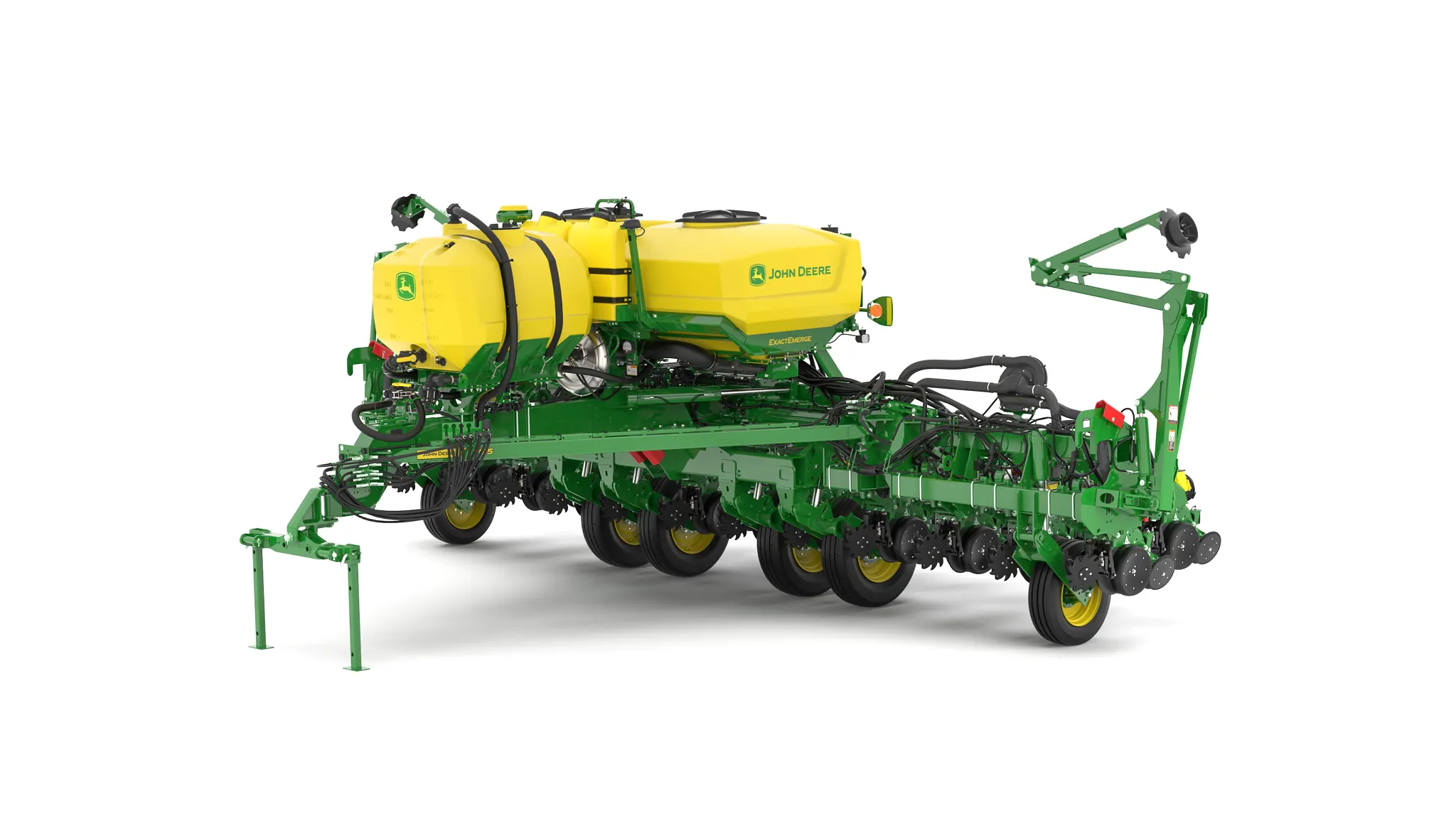 Studio image with front left view of 1795 12-Row Split 23 Planter.