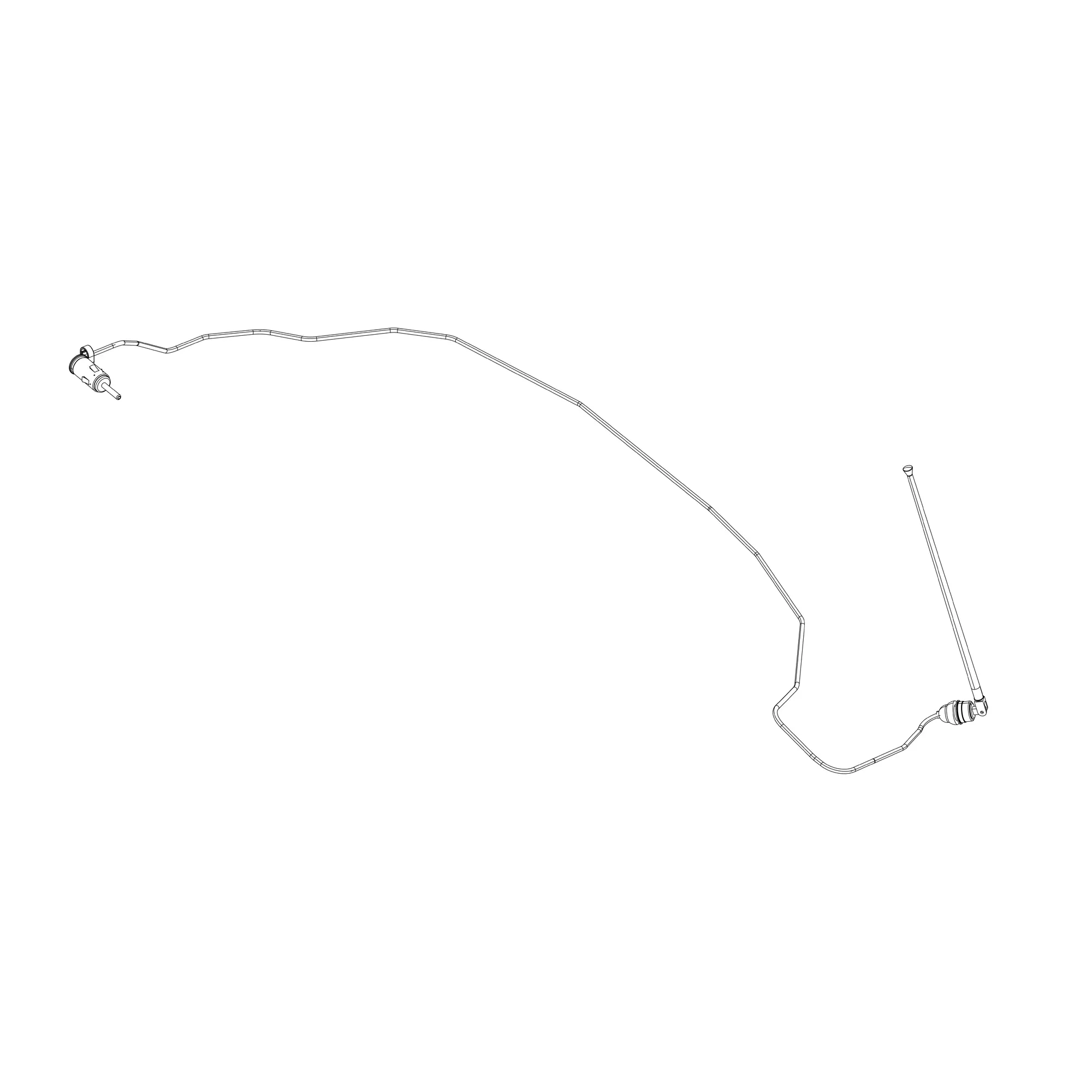 John Deere Heavy-Duty 14.15 inch Antenna, Rubber Mast Top/Side Mount - SWJD11