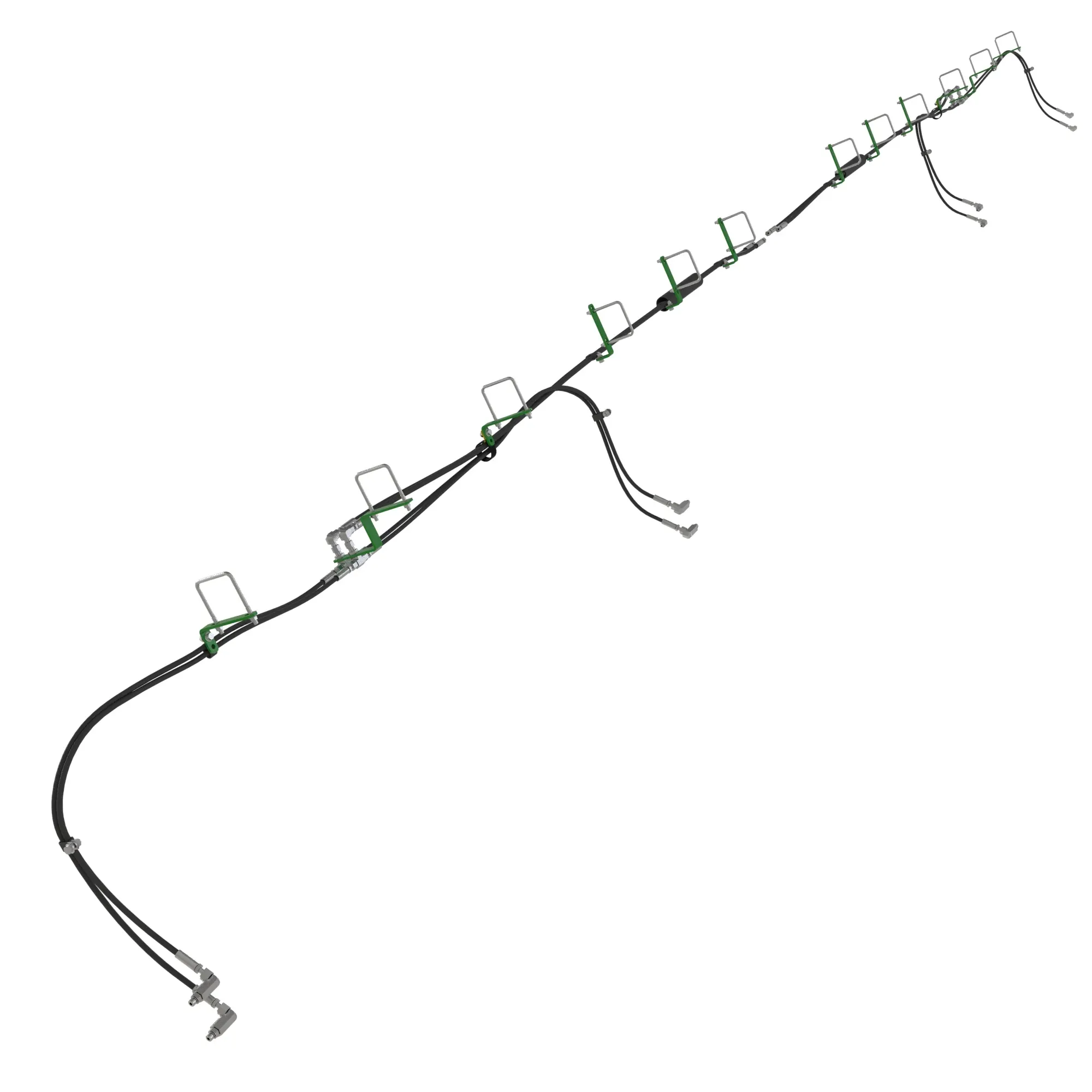 John Deere Wing Rolling Basket Hydraulic Hose Attachment - BKK11007