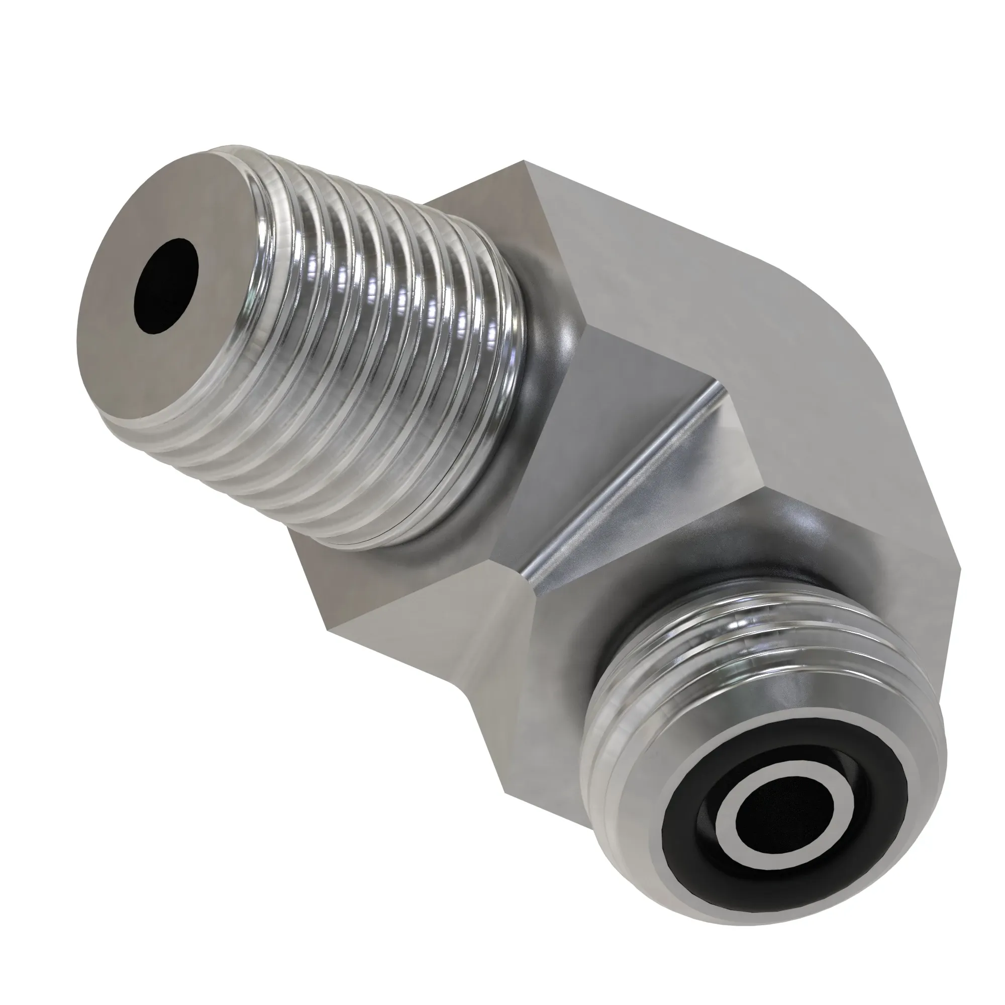 STUD ELBOW, ORFS TO PIPE W/O-RING