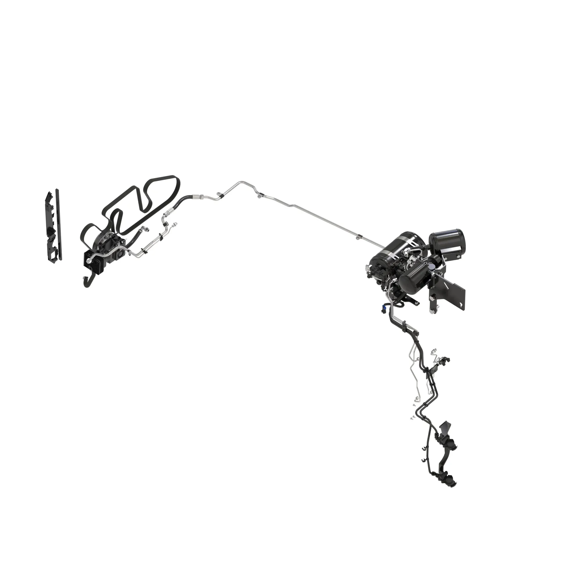 John Deere Air Trailer Brake 2 Lines, Valves, and Couplers Attachment - BL16117