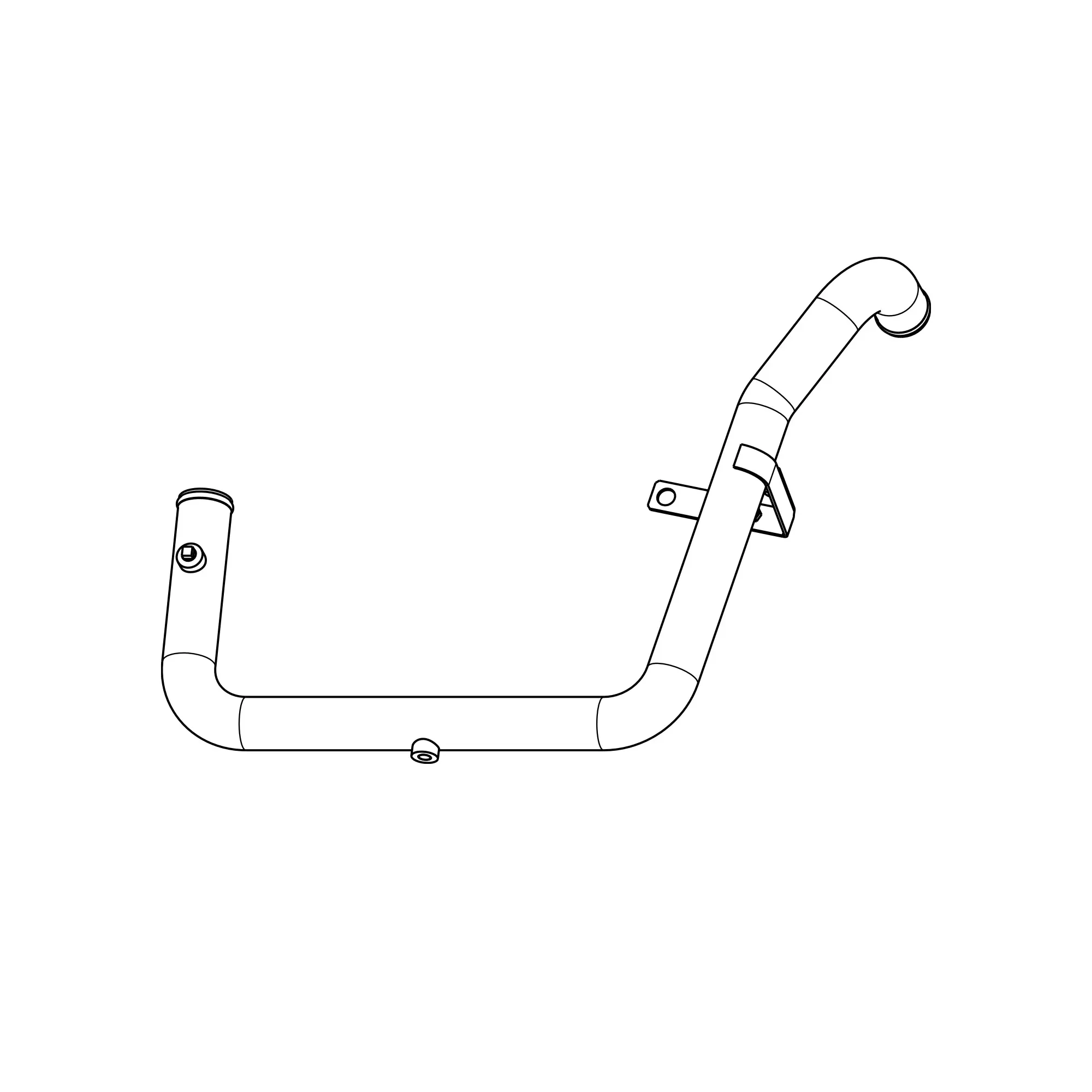 John Deere Water Pump to Thermostat Cover Tube - DZ109498