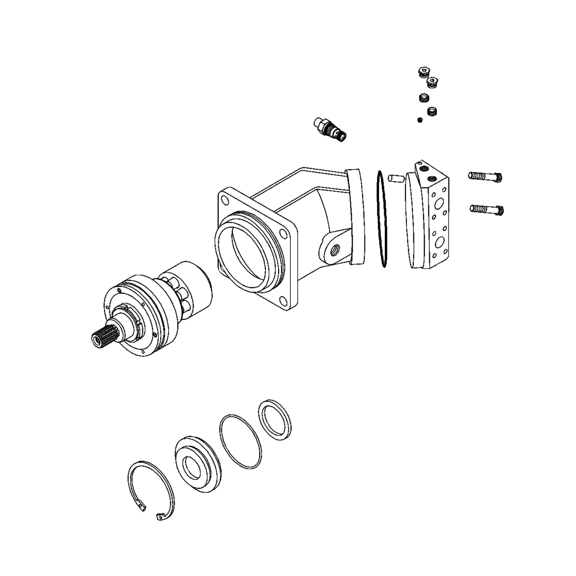 John Deere Chopper Basecutter Motor - CB11453460