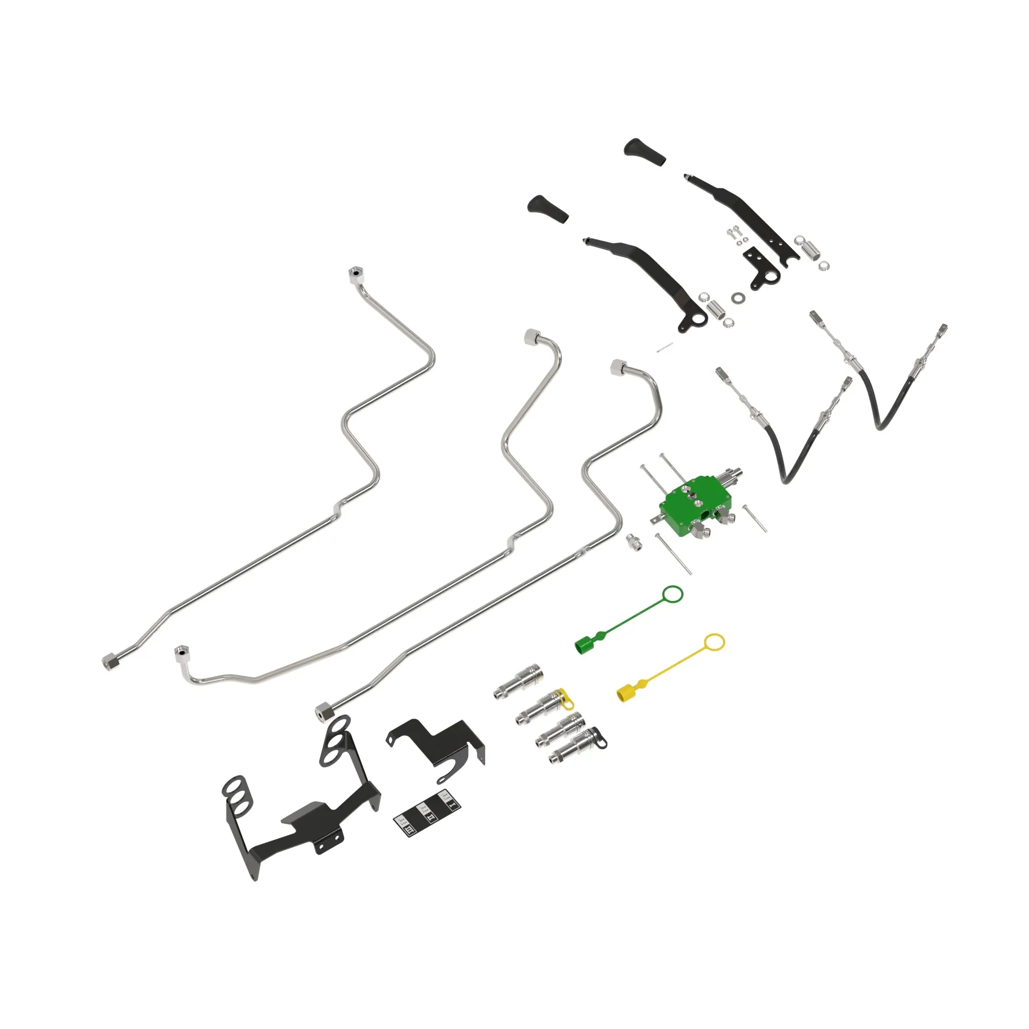 John Deere Dual Rear SCV Kit with Lever Controls - SJ13779