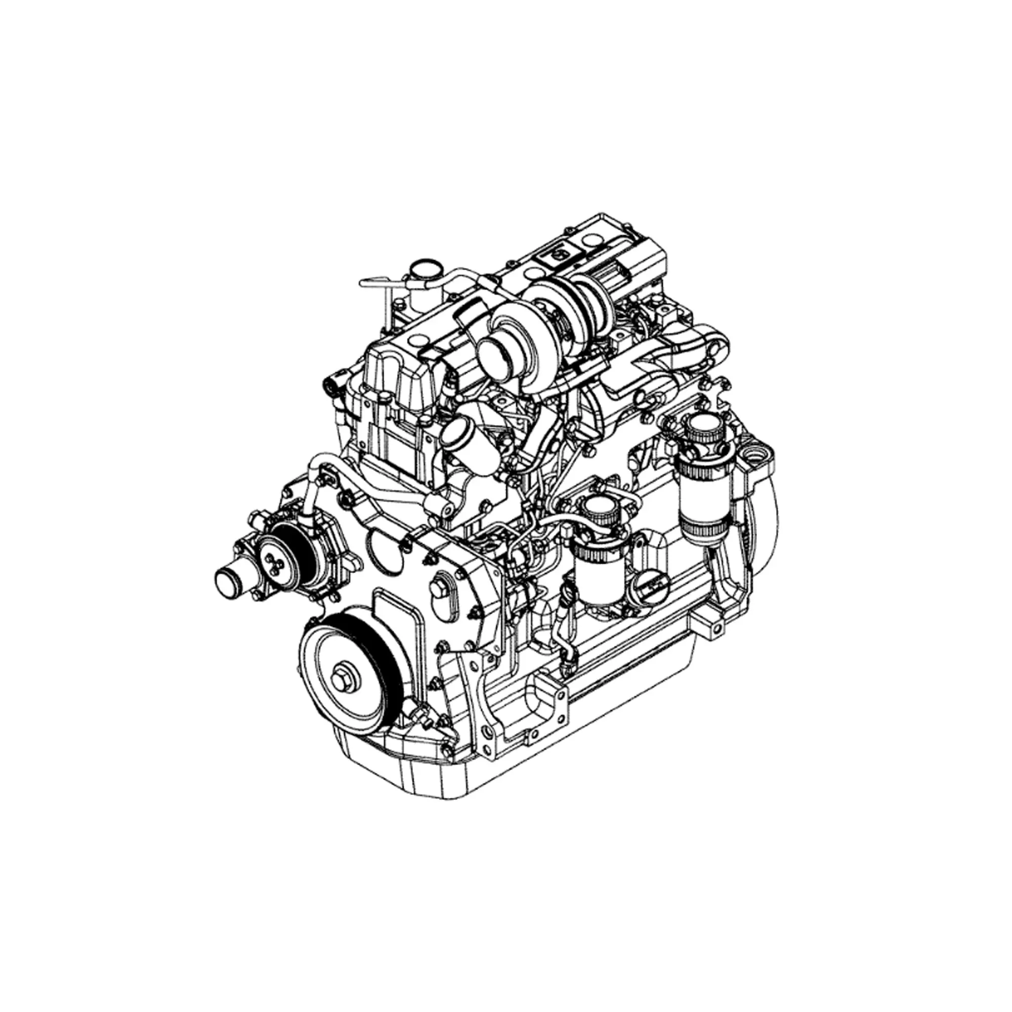 John Deere Reman REMAN Diesel Engine, 4.5 Liter, Tier 3 - SE502131