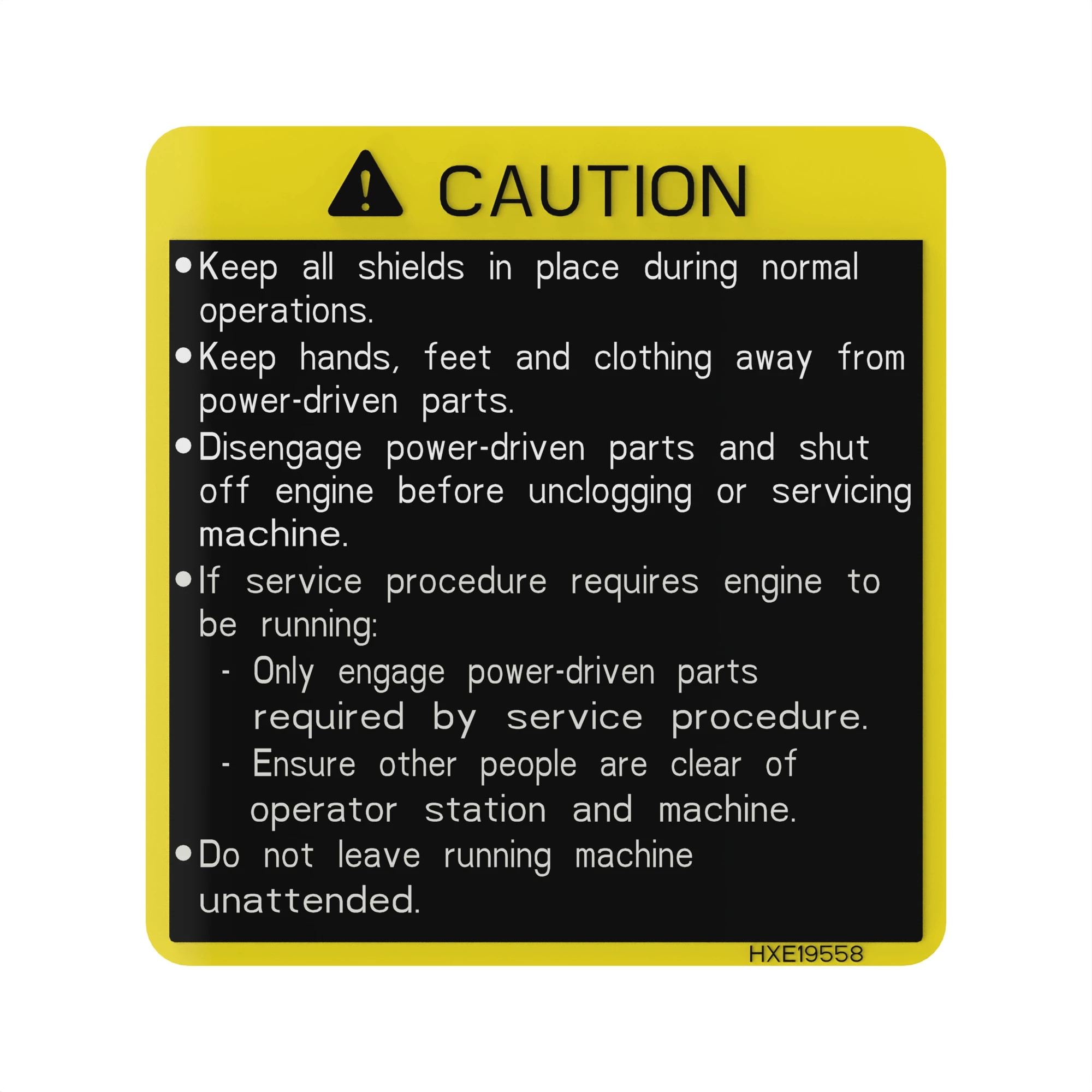 LABEL, (CAUTION)