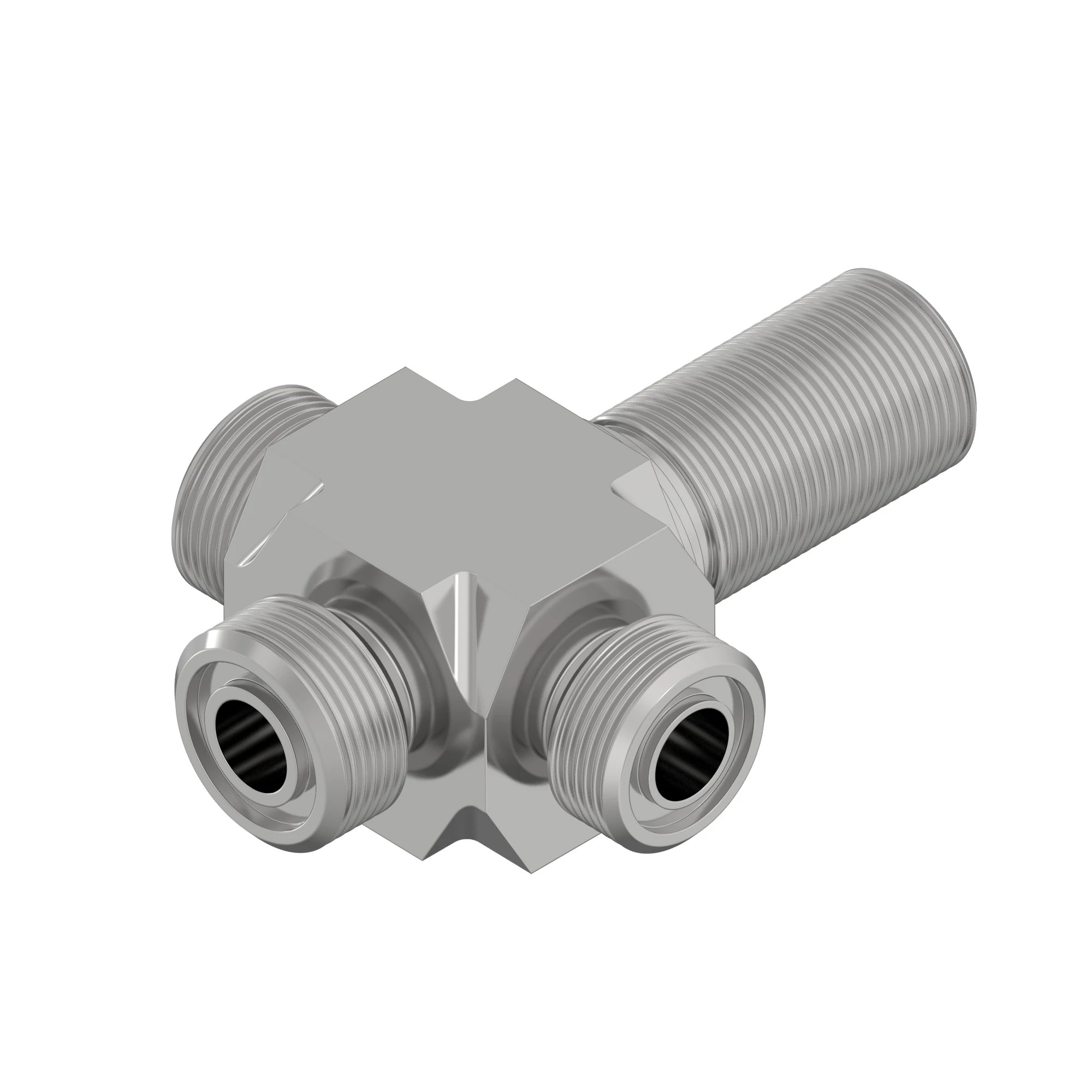 TEE FITTING, FACE SEAL CROSS TEE FI