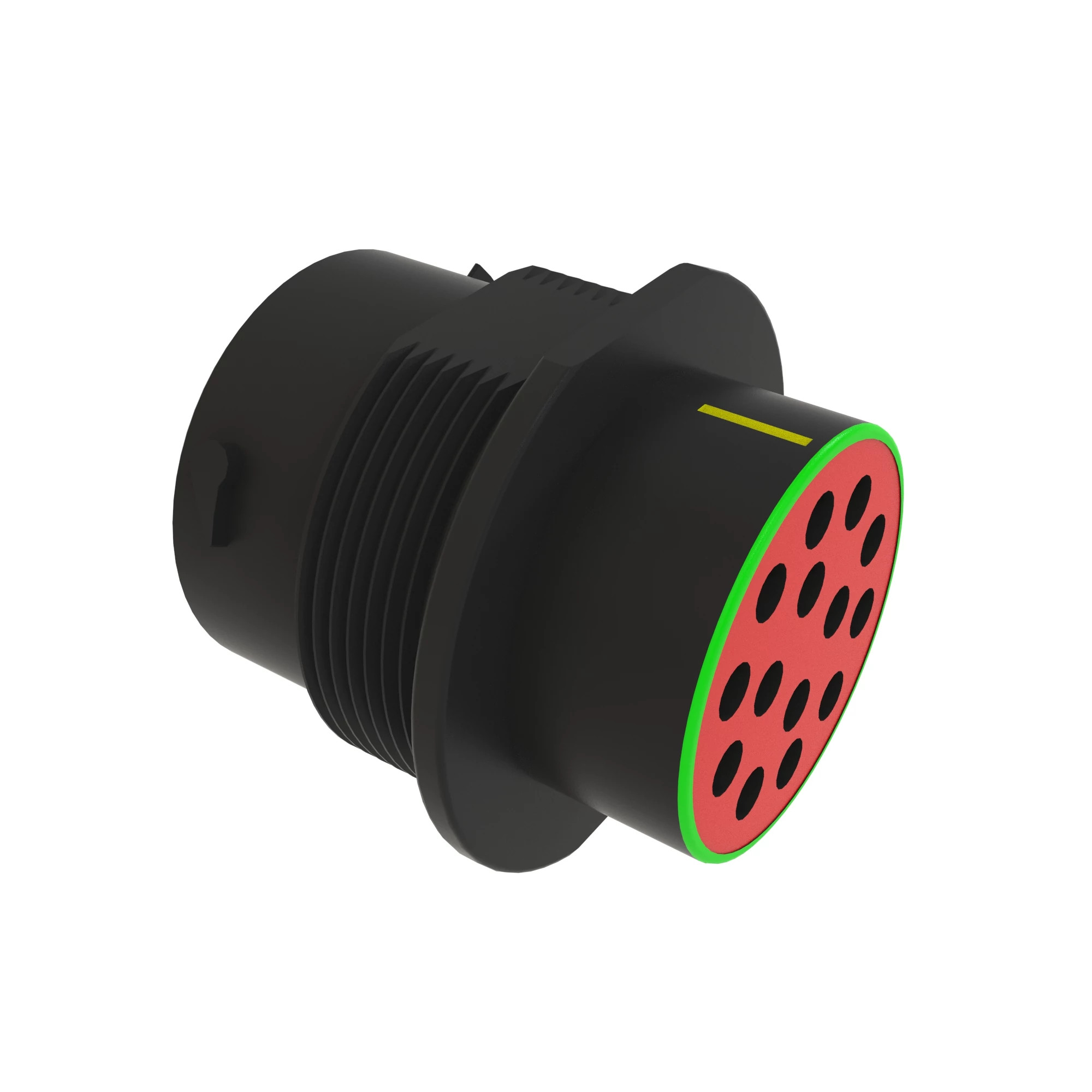 CONN DEUTSCH HDP20 14W FS BLK PLSTC