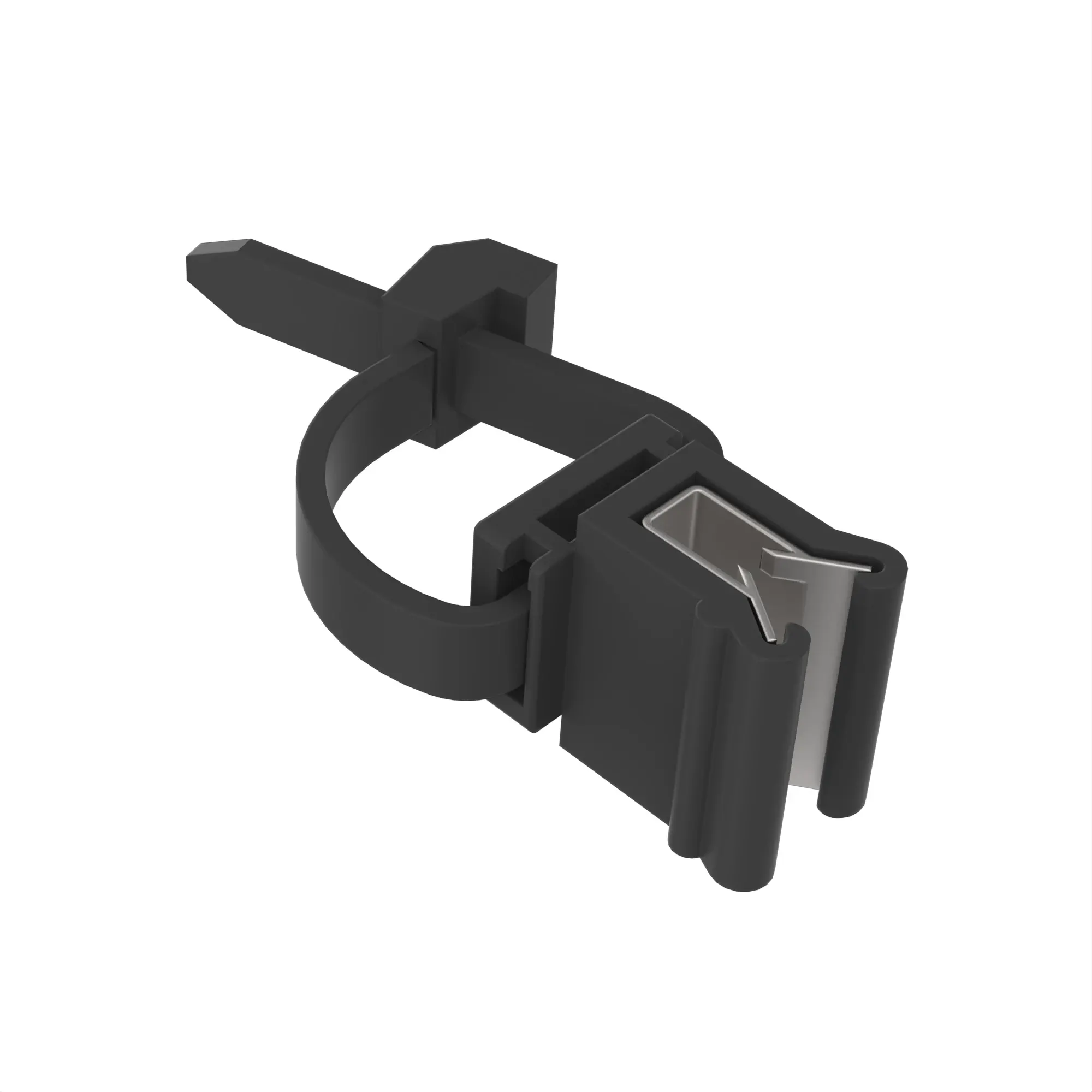 HELLERMANN CLIP PERP BLK PLSTC