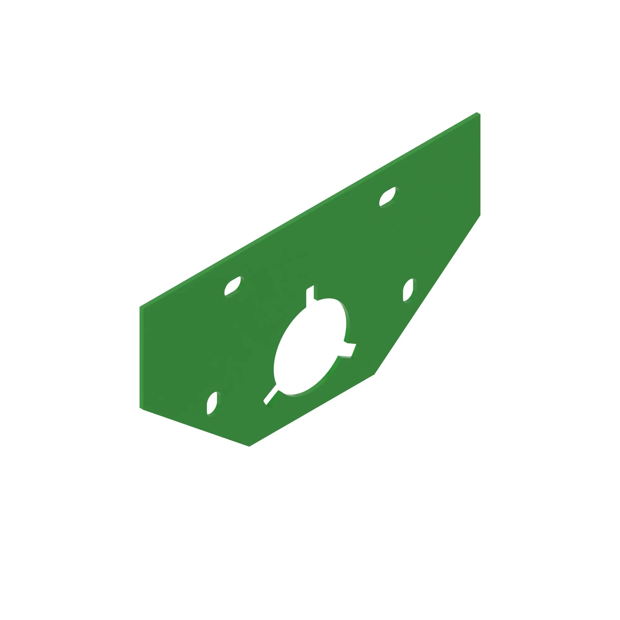 John Deere Lower Clean Grain Cross Auger Plate - HXE37812