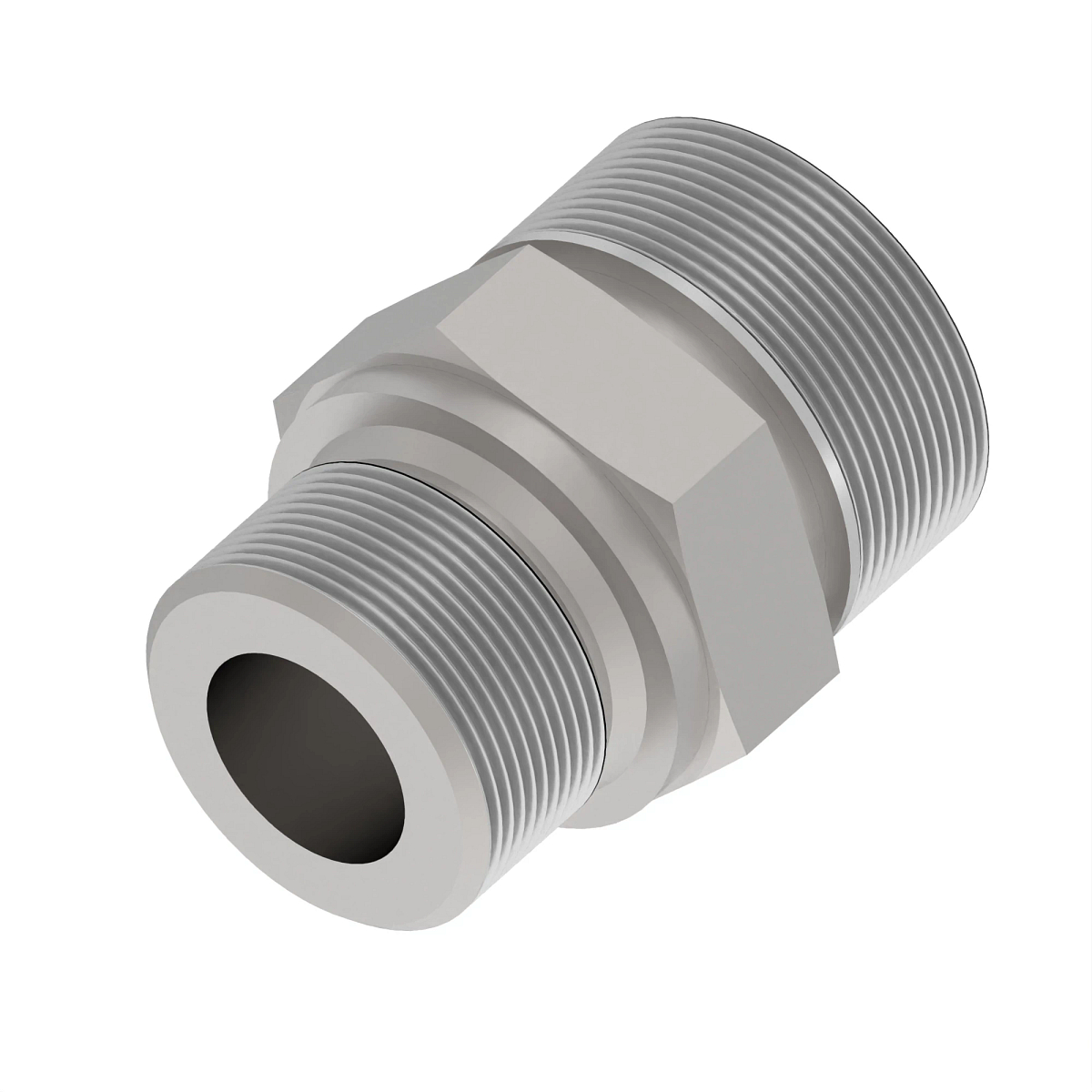 John Deere Stud Straight Flat Face Seal Adapter Fitting - T168064