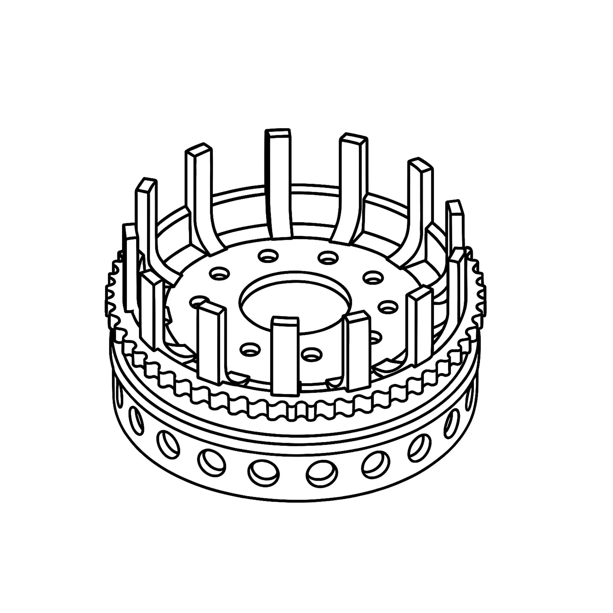 John Deere Muti Tree Handling Roller, Left Side - F645559