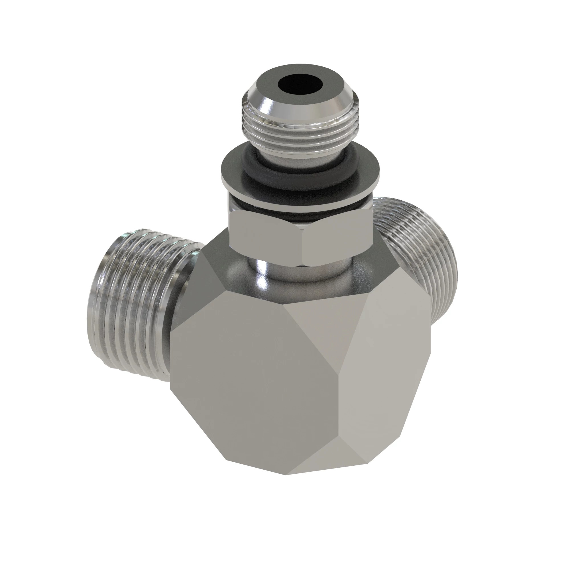 LATERAL TEE, ELECTROLESS NICKEL PLATED