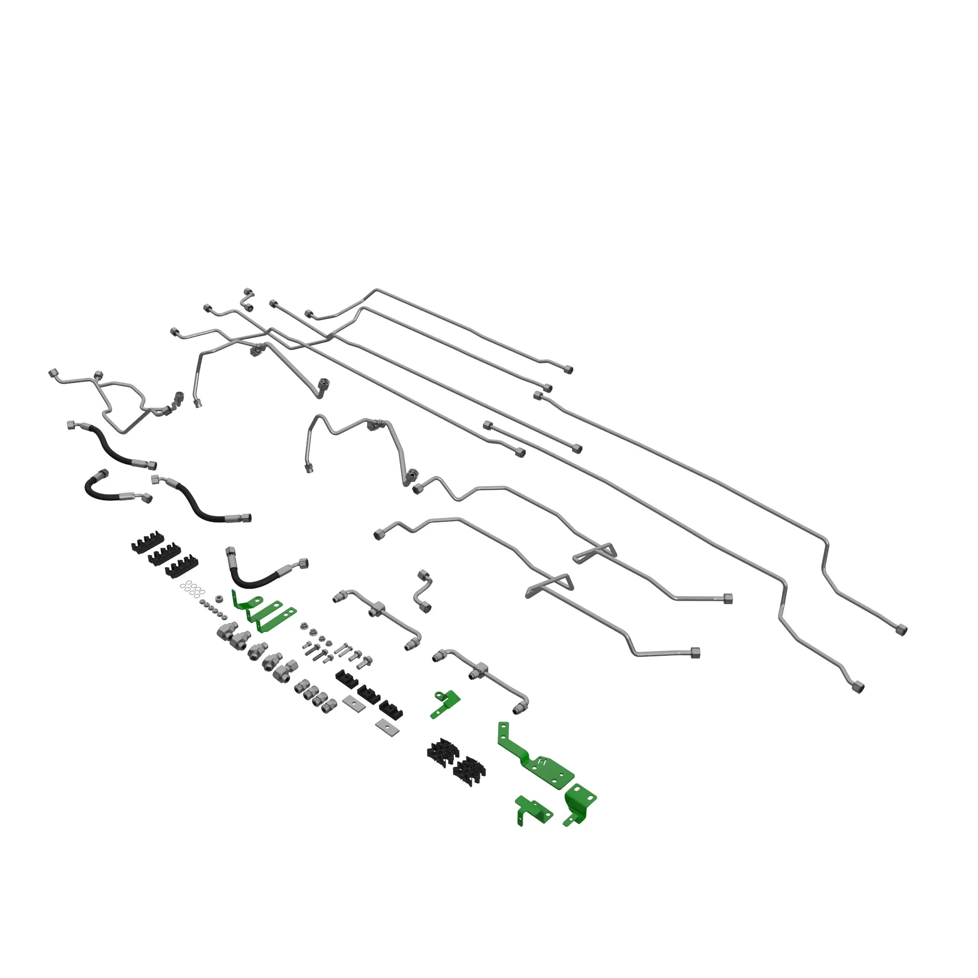 John Deere Front Hitch Oil Lines and Fittings Attachment - BL16559