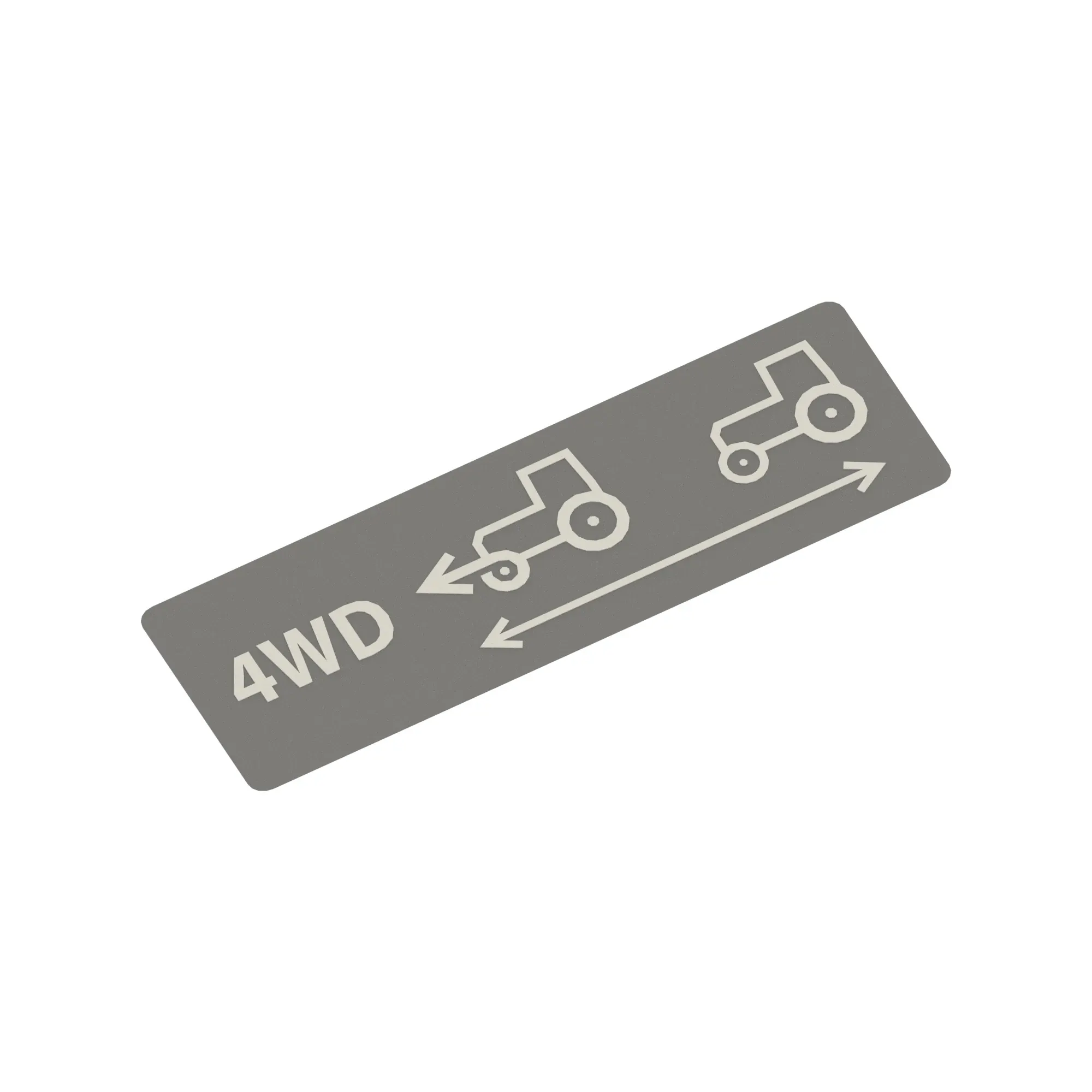 John Deere MFWD Vinyl Label - LVU24954