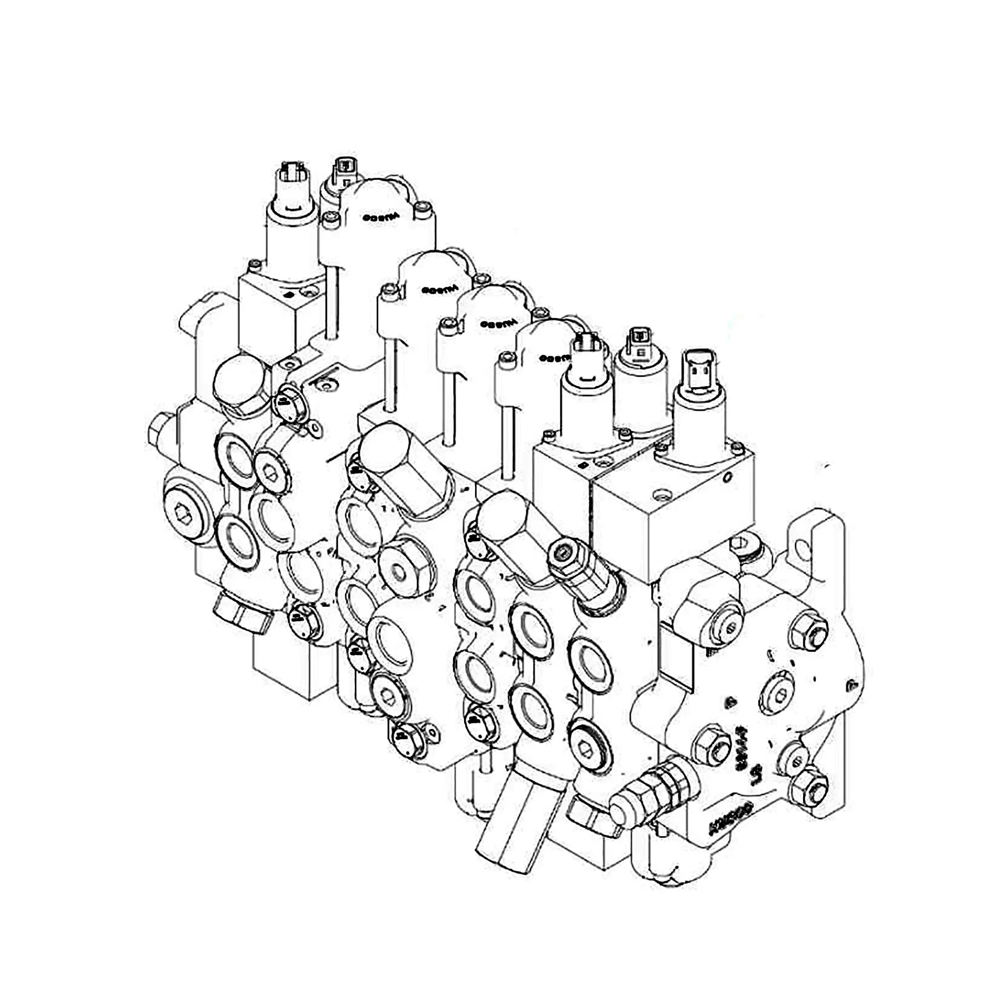 John Deere Selective Flow Section Hydraulic Actuated Control Valve - AT444068
