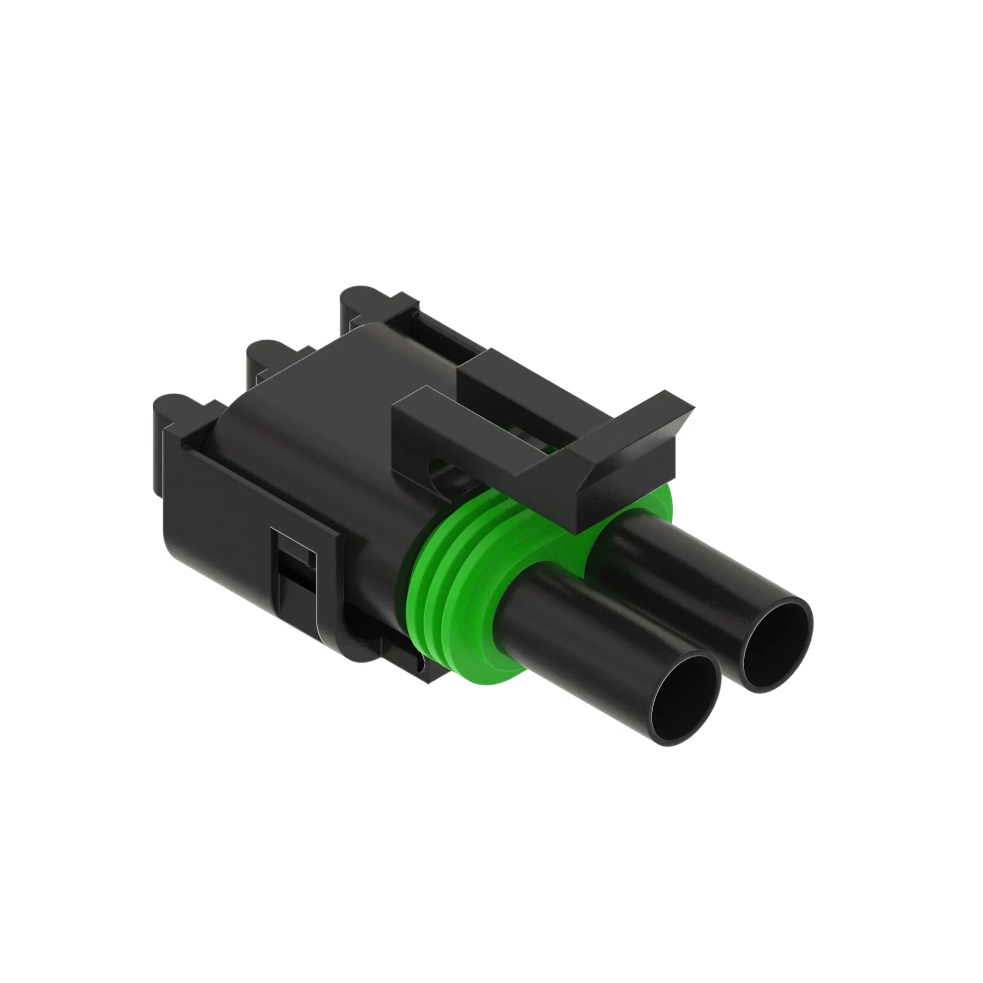 John Deere Gray External Electrical Connector Housing, Cavities 2 - 57M8876