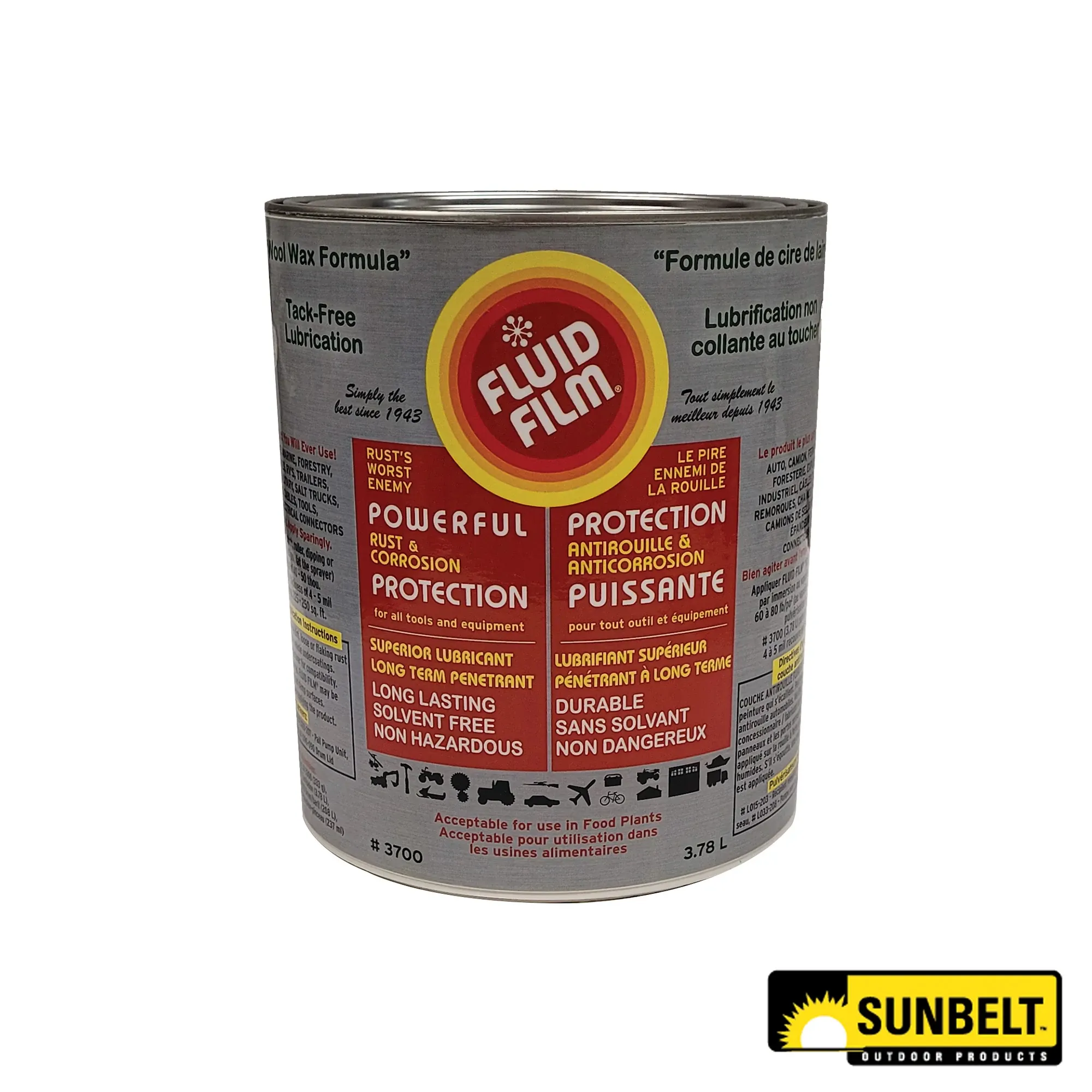 Sunbelt Fluid Film® Powerful Rust and Corrosion Prevention, 3.78 Liter (1 Gallon) - A-B1AC413