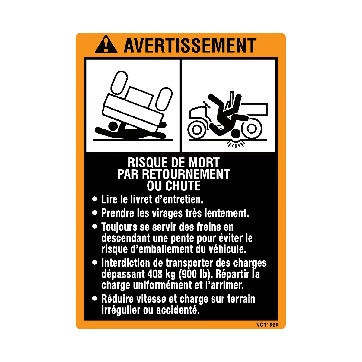 Label, Warning/Caution (Fr)