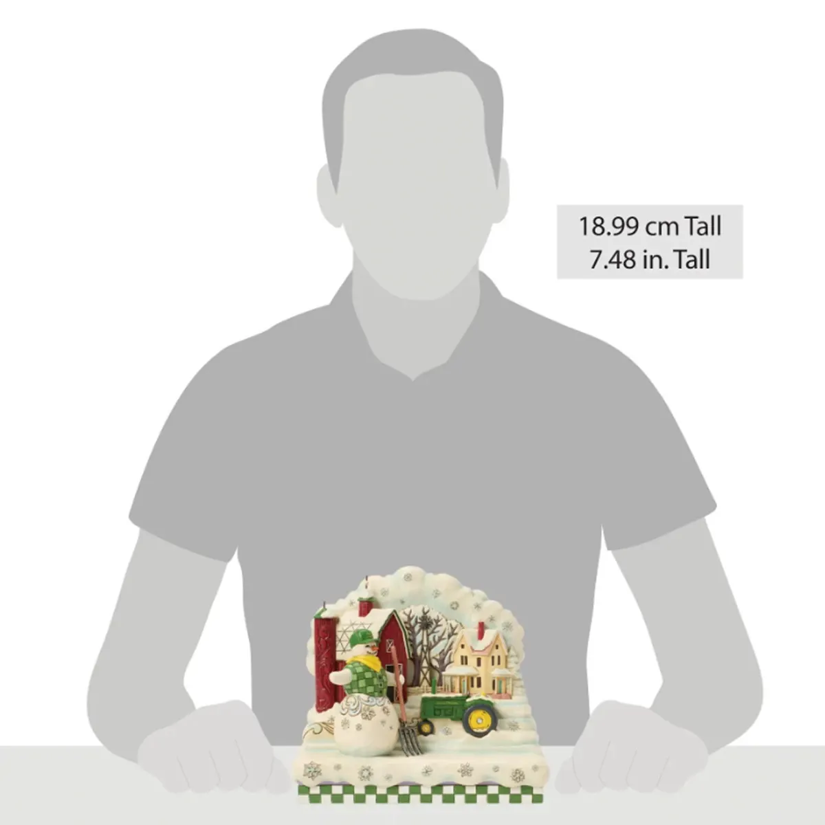 A John Deere Winter Wonderland Snowman Figurine