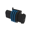 CONN TYCO SS1.5 2W MS BLK PLSTC
