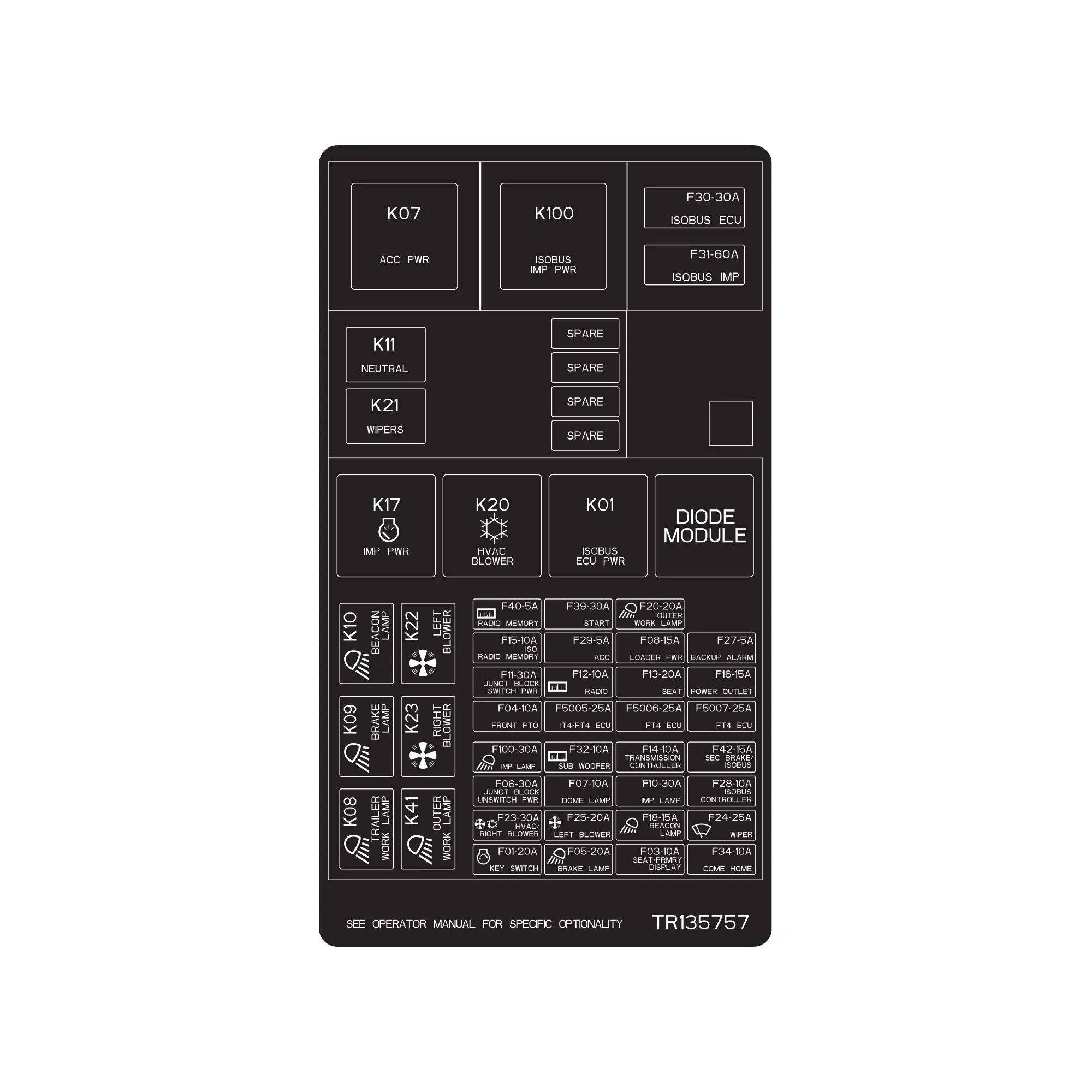 John Deere Label - TR135757