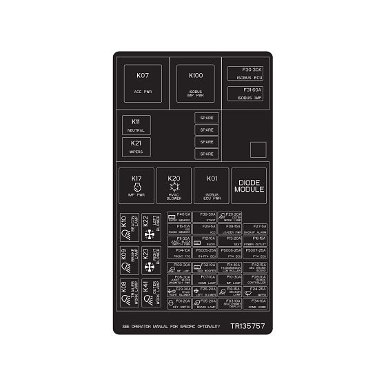 John Deere Label - TR135757