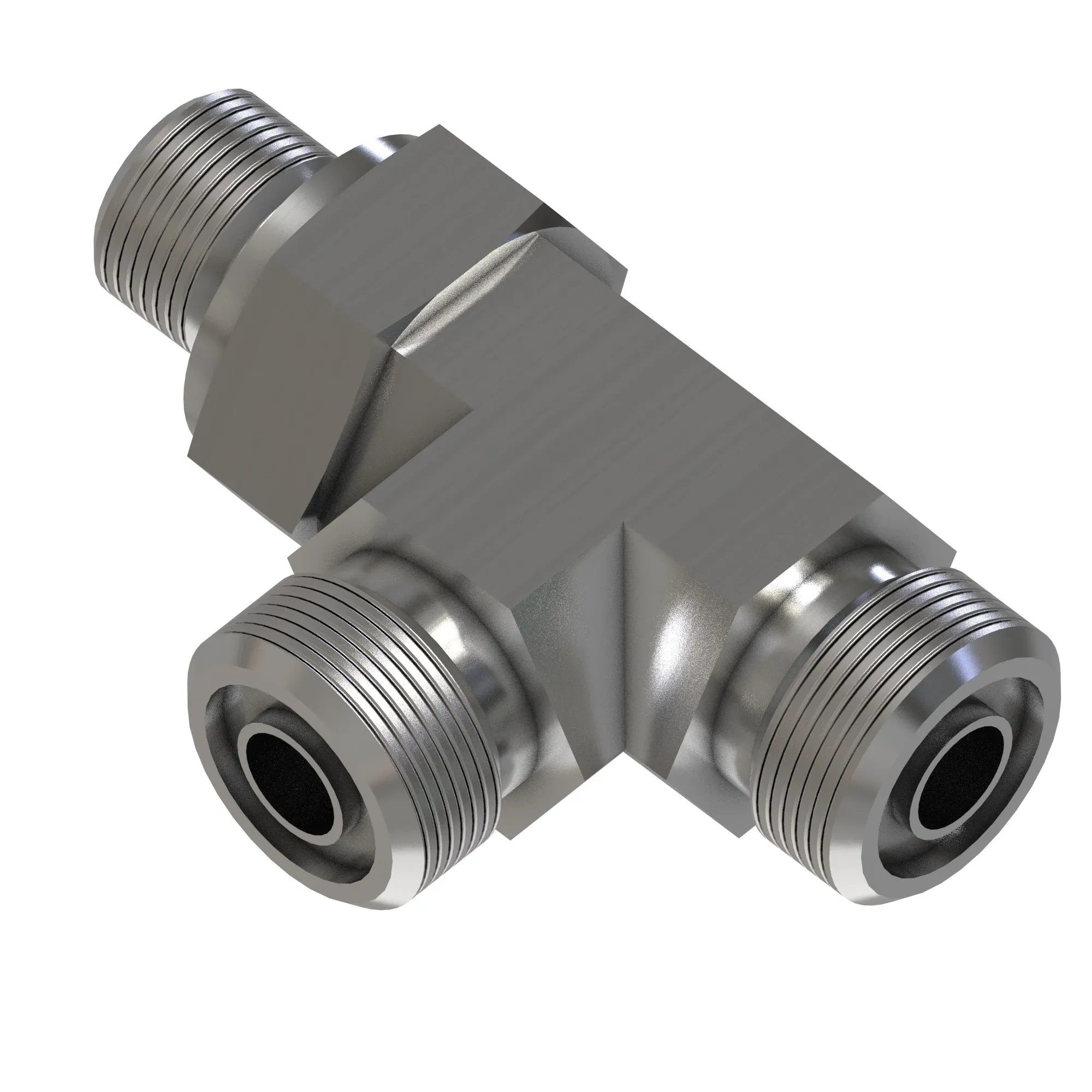 Fitting, Tee G1/4 X ORFS (-6) X Orf