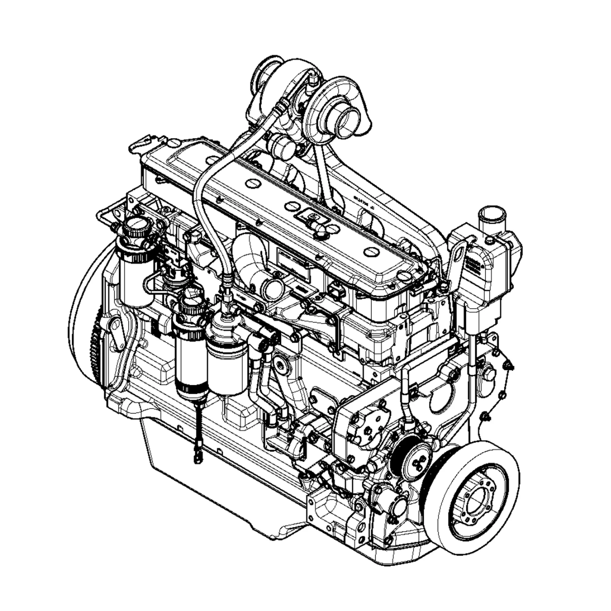 John Deere Diesel Engine, 6.8 Liter, T3 - PE11092