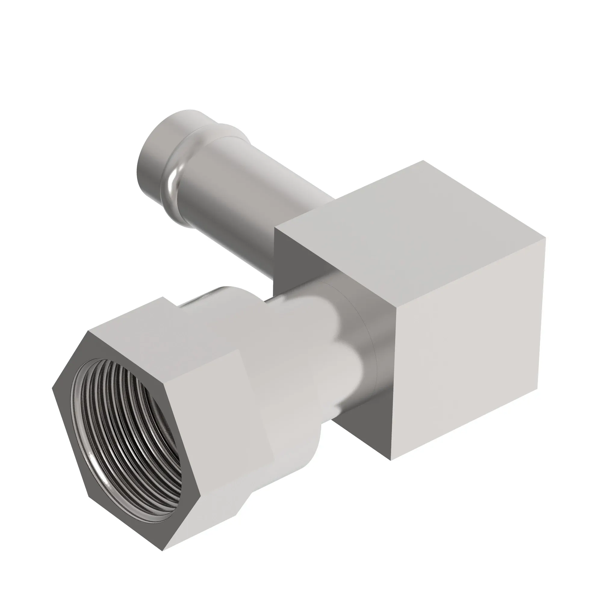 ADAPTER FITTING, 90 DEG, -08 HOSE BEADED FITTING