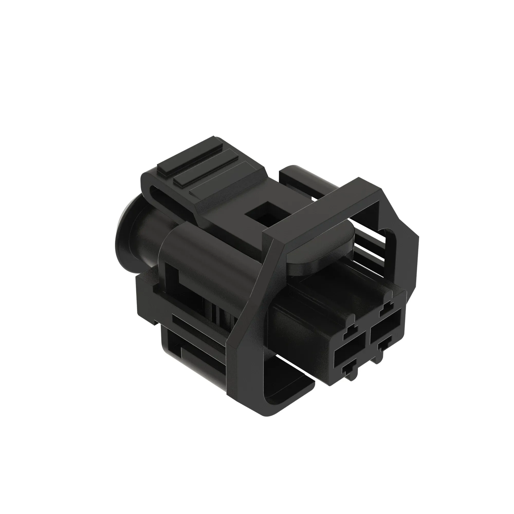 John Deere Black Electrical Connector Housing, Cavities 2 - 57M9829