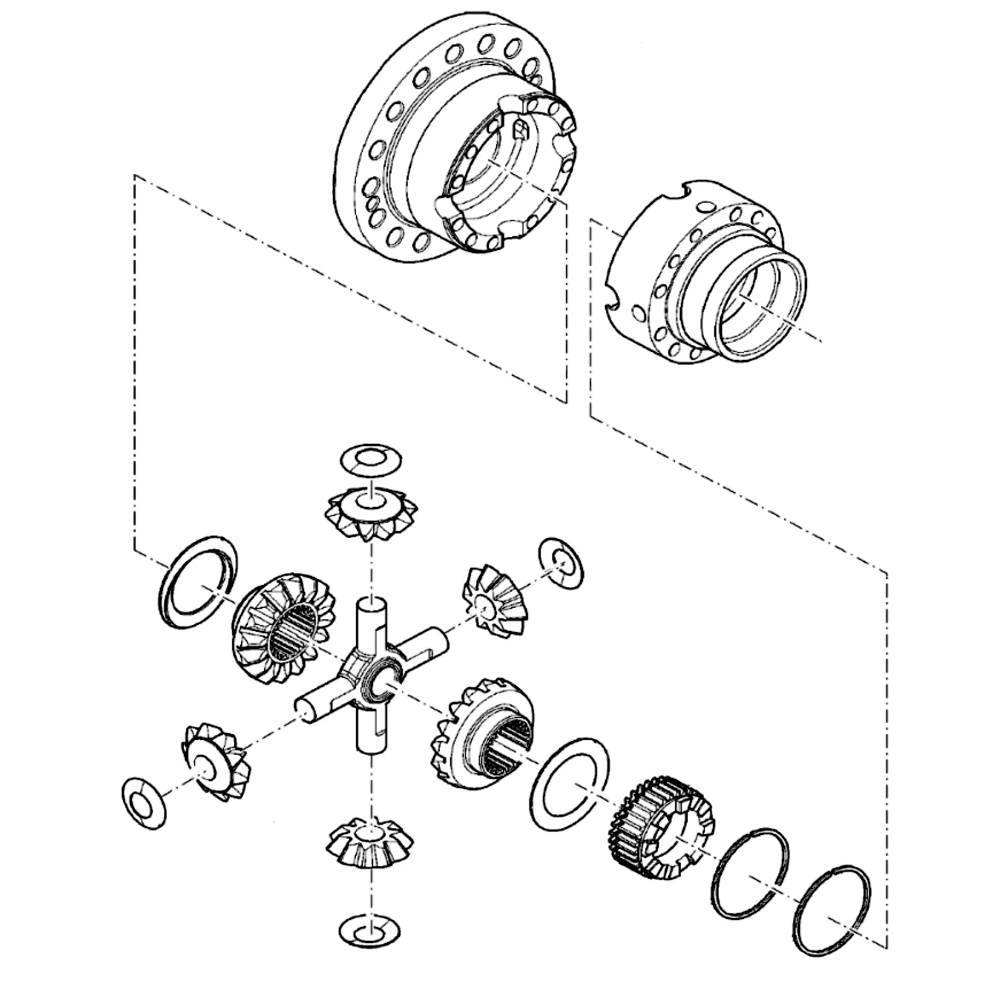 John Deere Complete Differential Housing - F071094