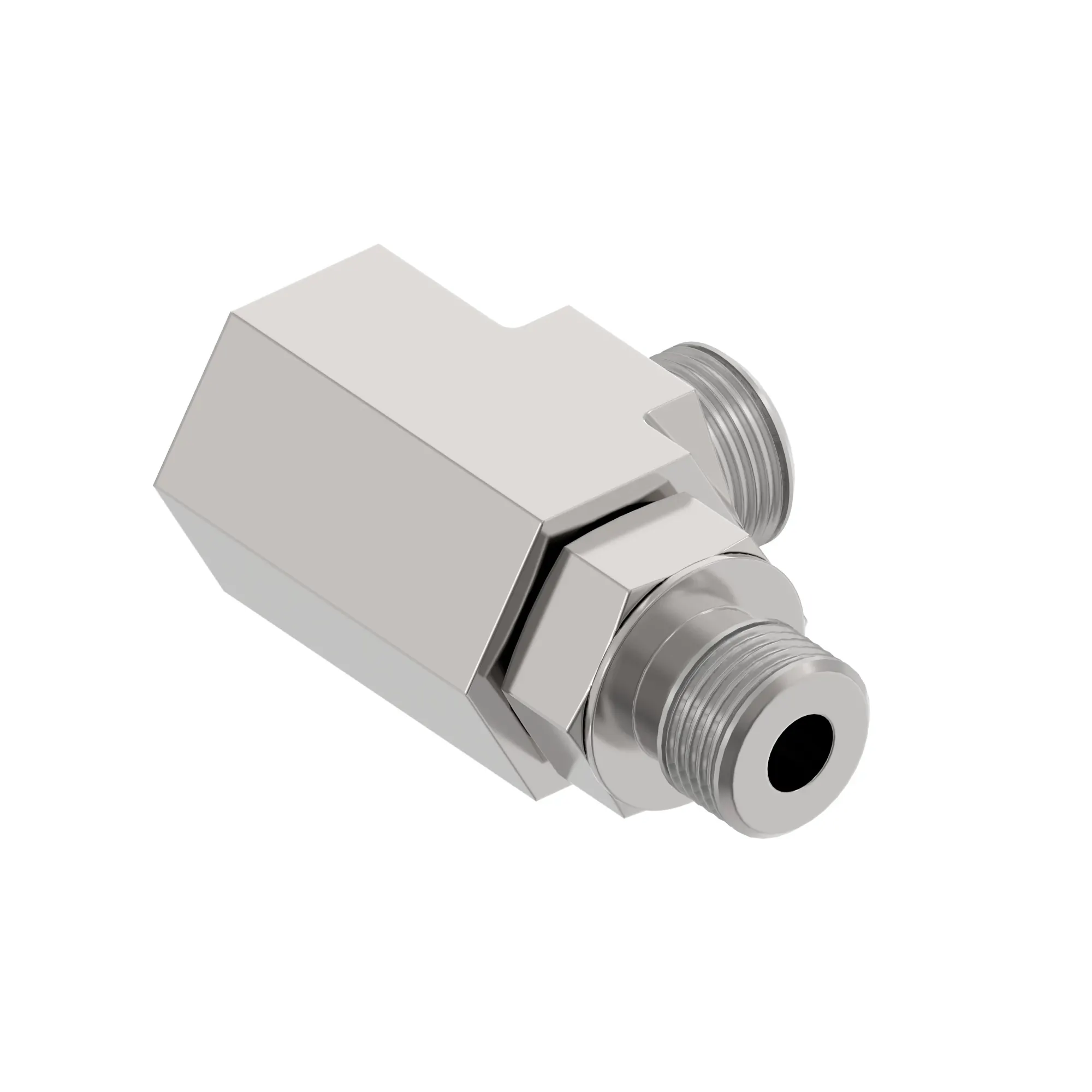 TEE FITTING, ADJ STUD RUN TEE, ORFS