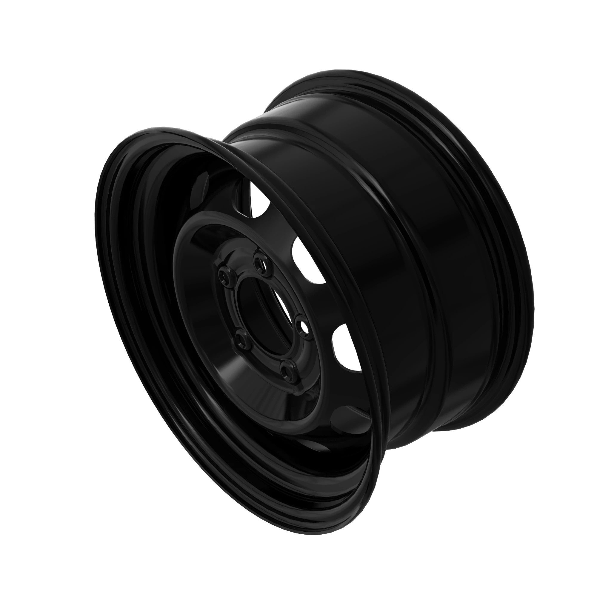 WHEEL, 14X7 STEEL BLACK