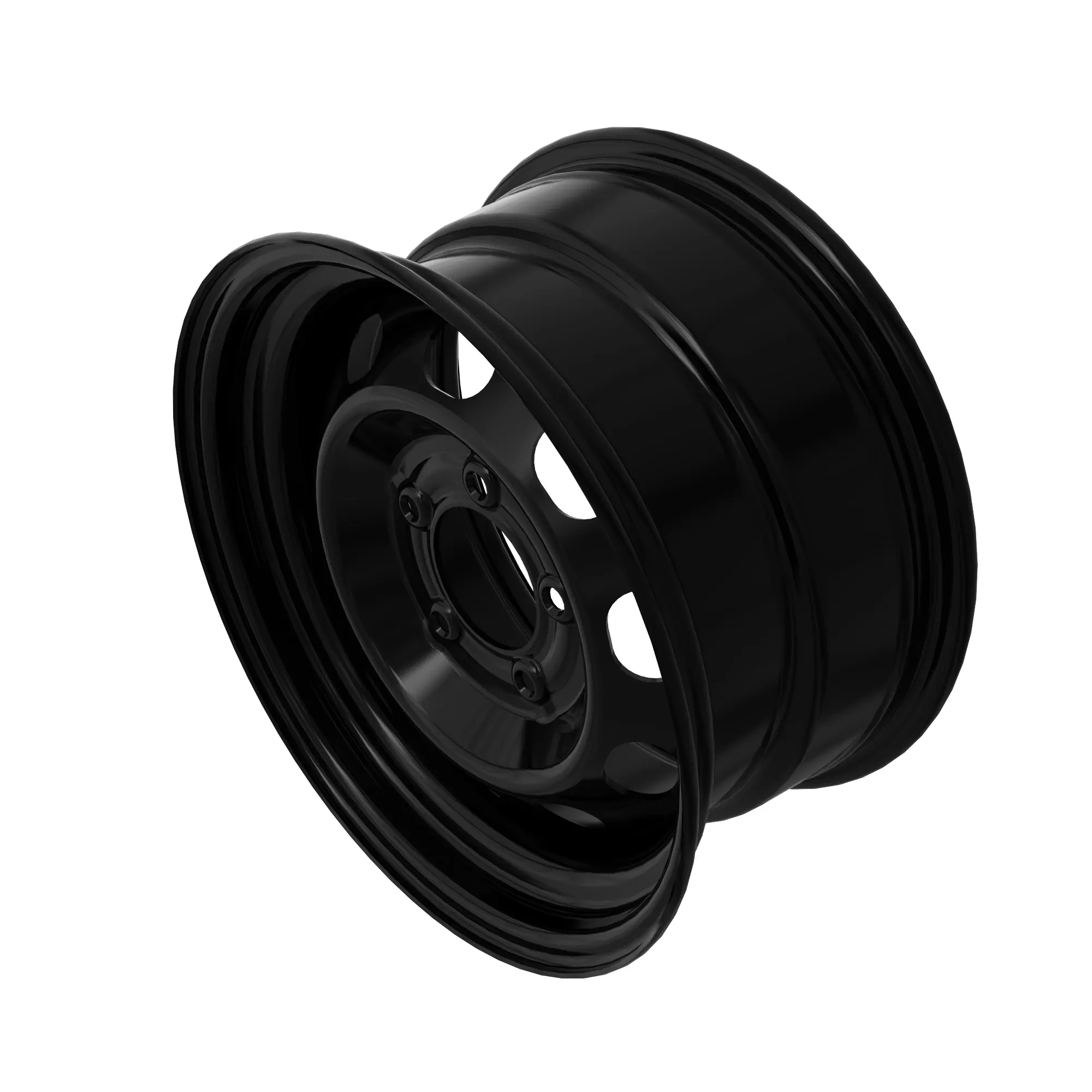 WHEEL, 14X7 STEEL BLACK