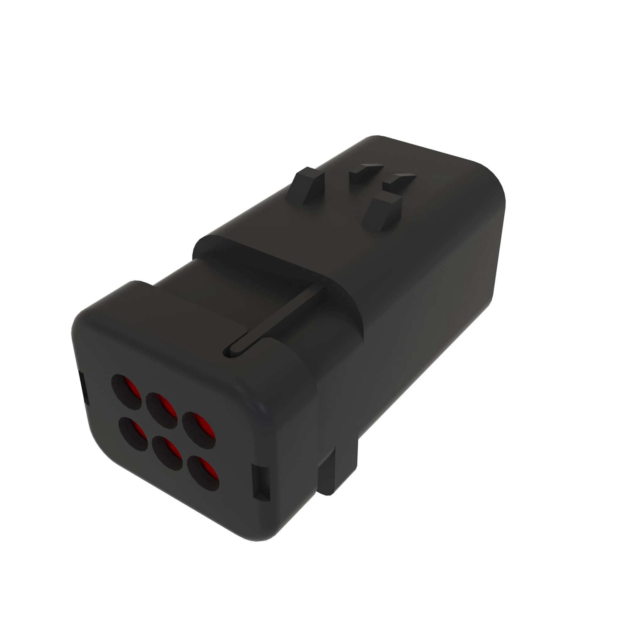 TYCO AMPSEAL16 6W PIN SLD RED PLSTC